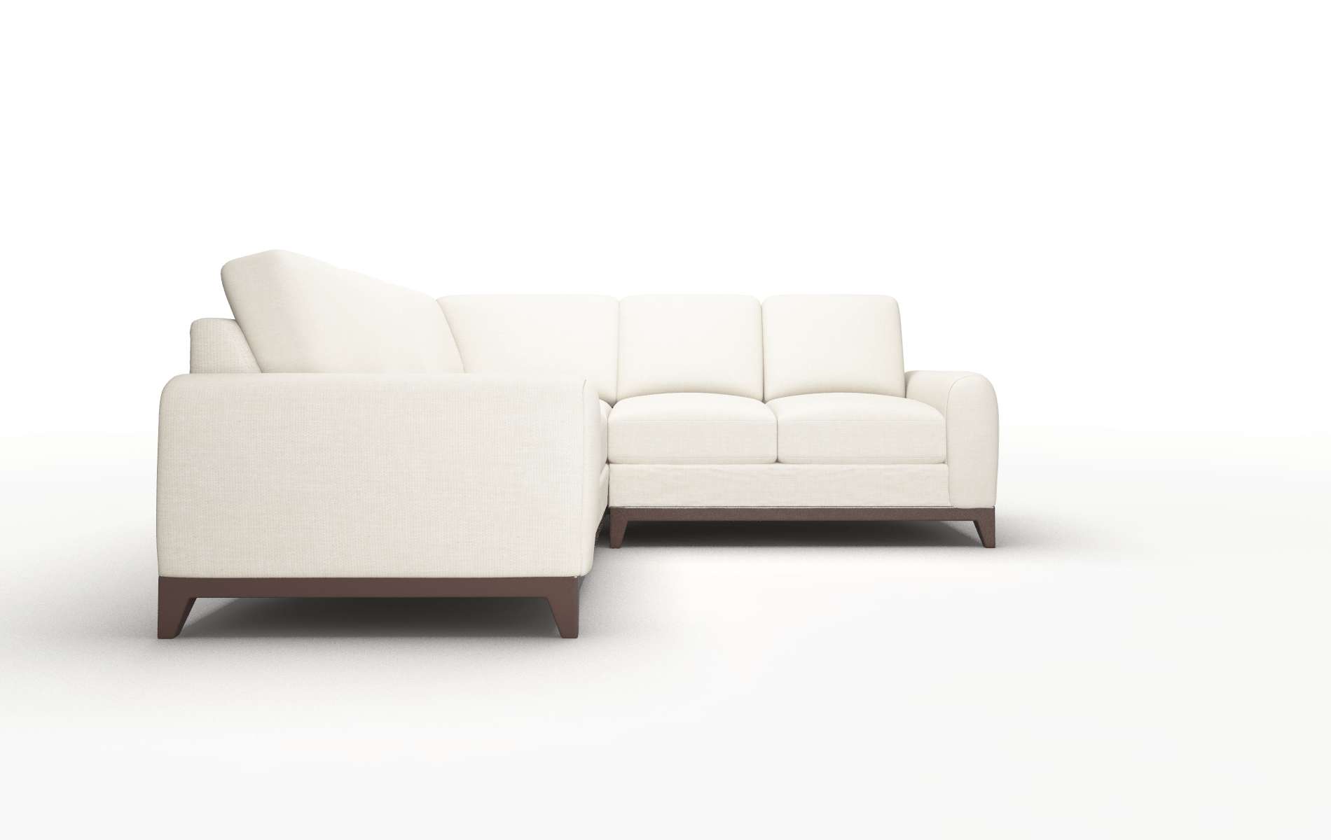 Mykonos Keylargo Almond Sectional espresso legs 2