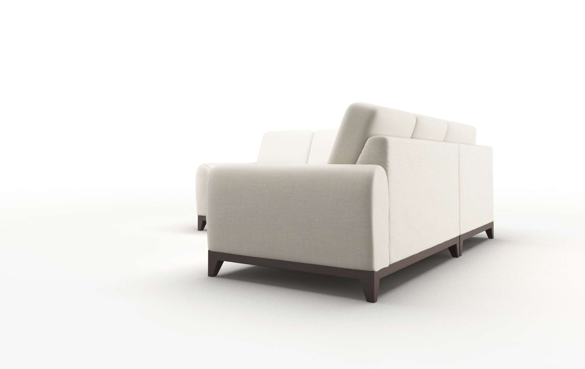 Mykonos Keylargo Almond Sectional espresso legs 4