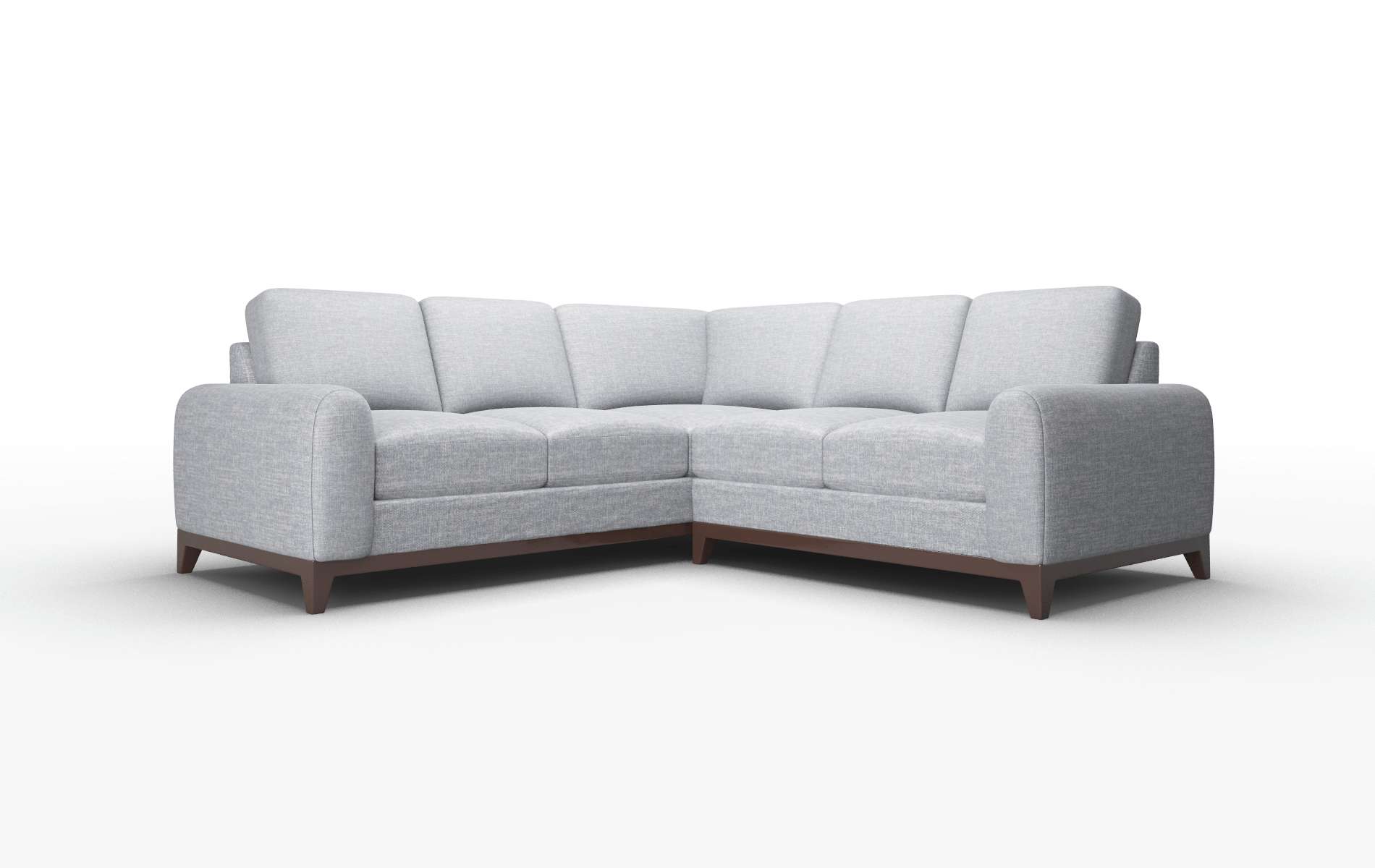 Mykonos Keylargo Ash Sectional espresso legs 1