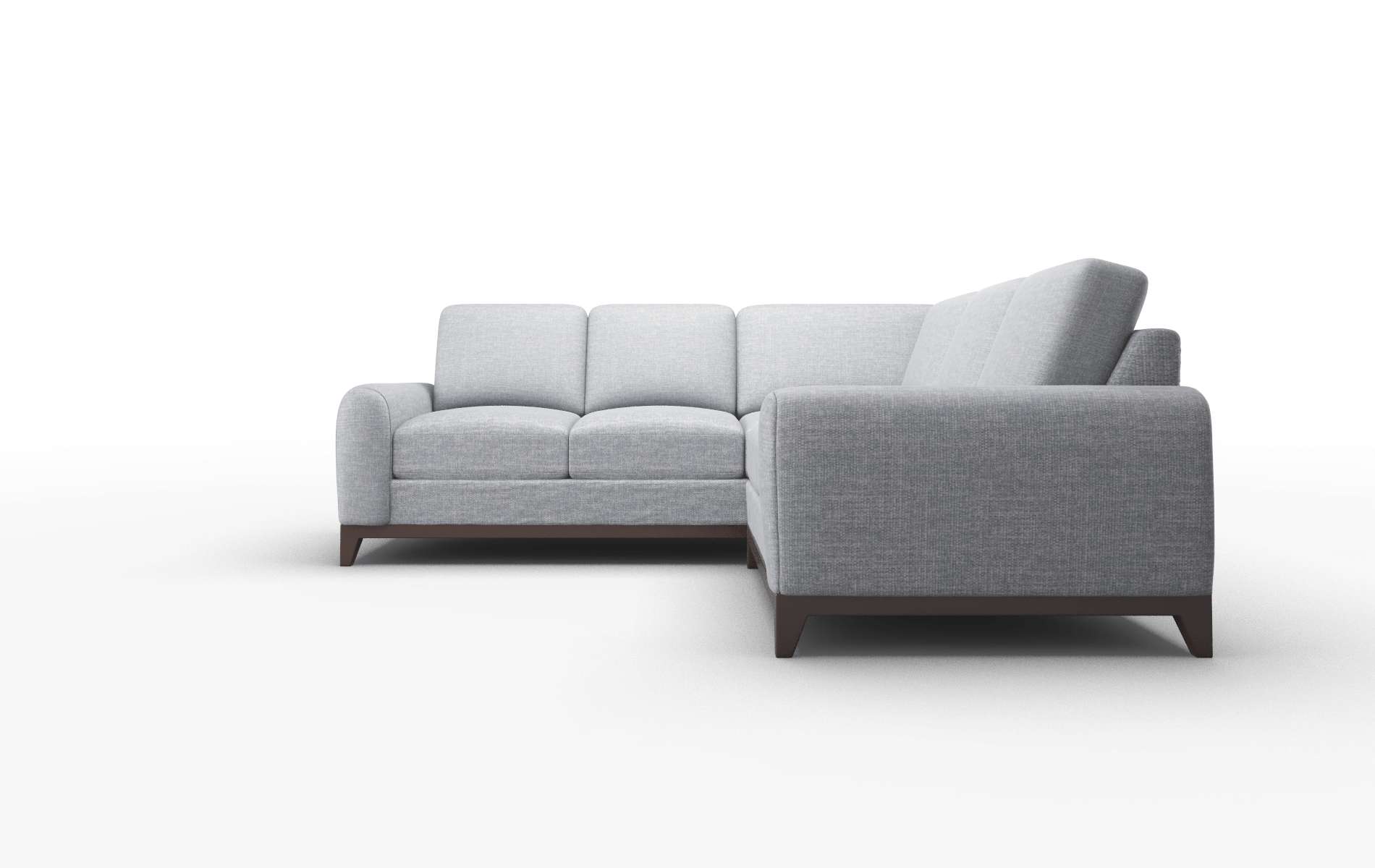 Mykonos Keylargo Ash Sectional espresso legs 5