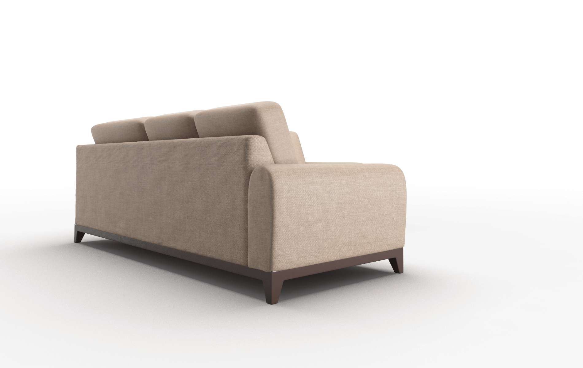 Mykonos Keylargo Mink Sectional espresso legs 3
