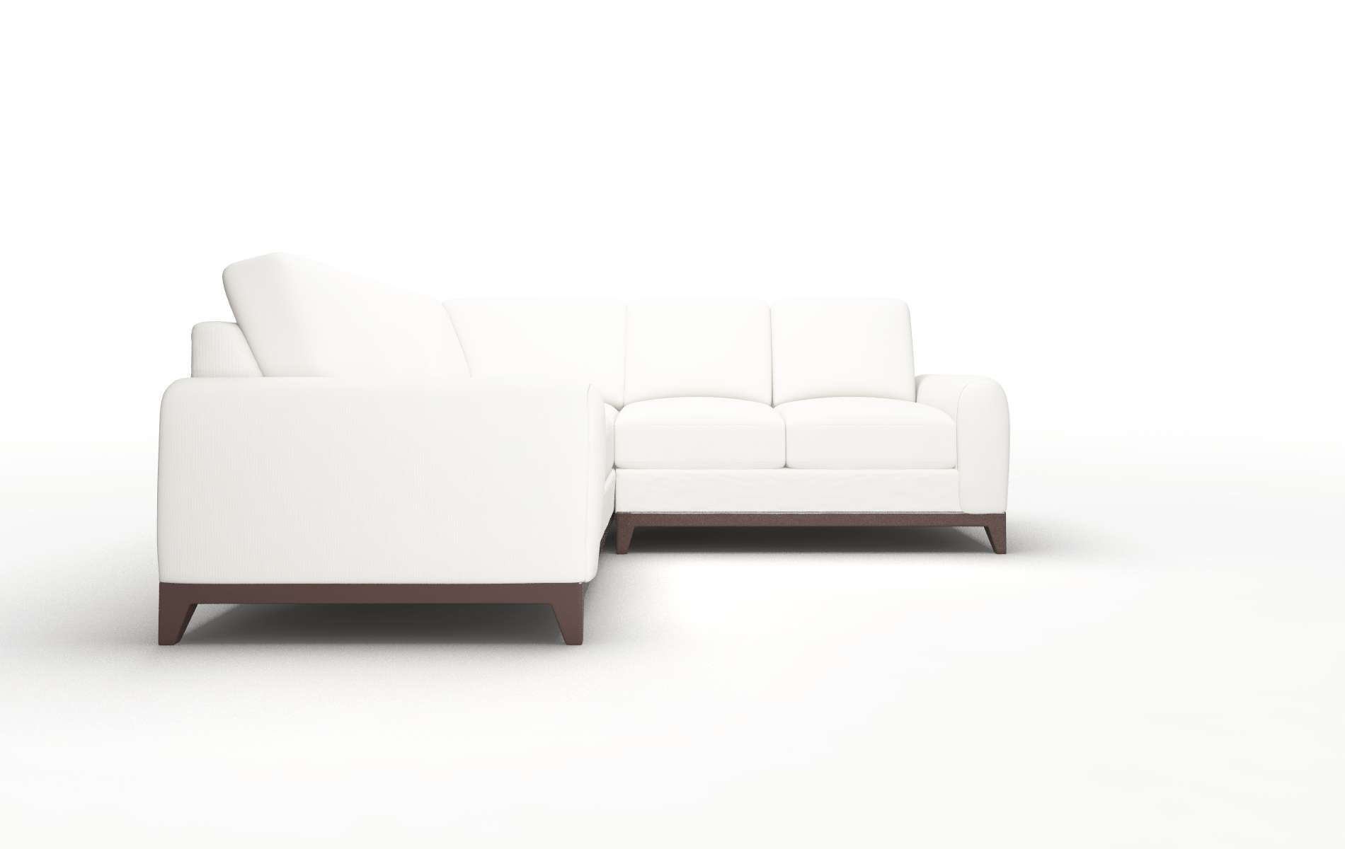 Mykonos Keylargo Oatmeal Sectional espresso legs 2