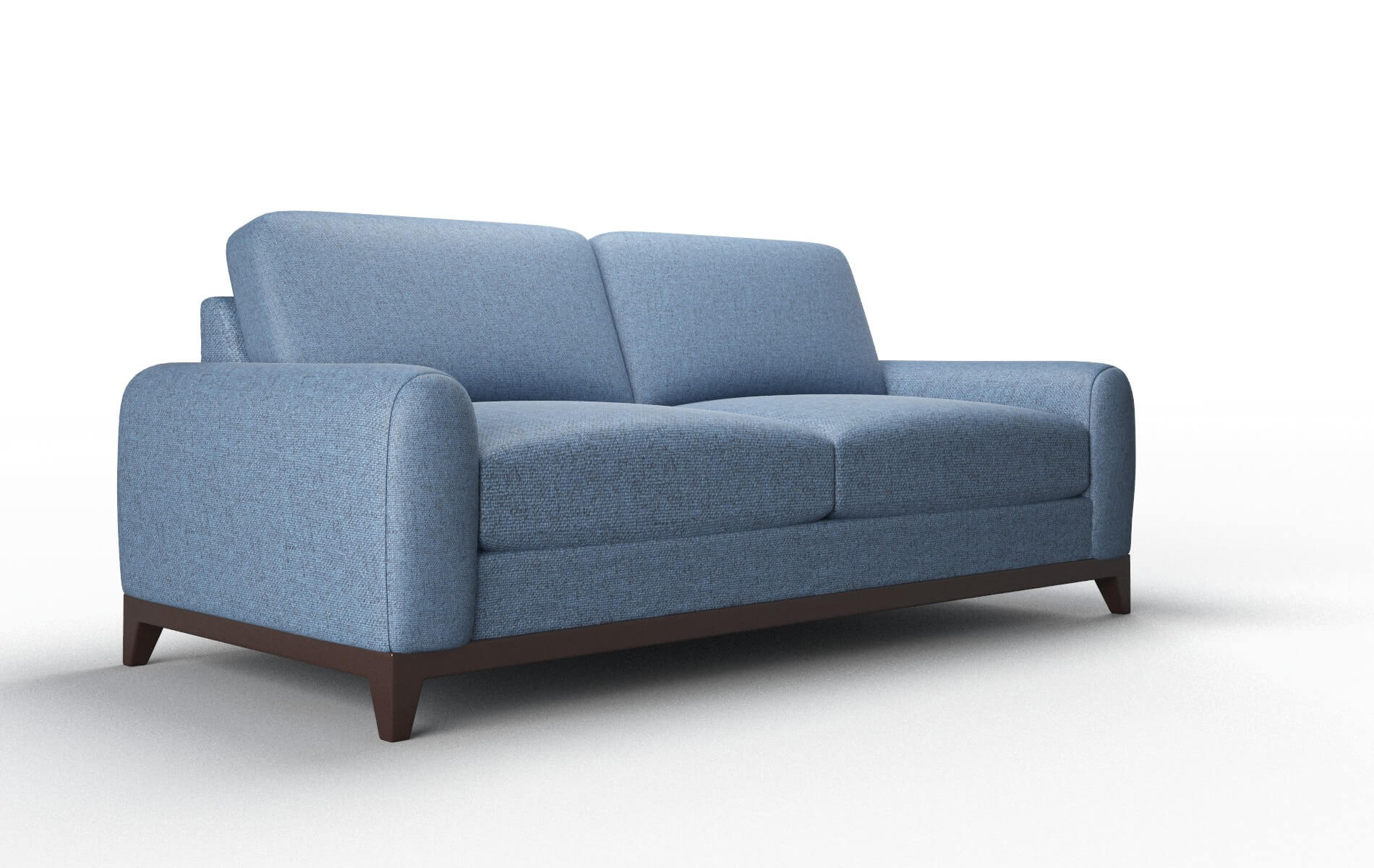Mykonos Leslie Indigo Sofa espresso legs 2
