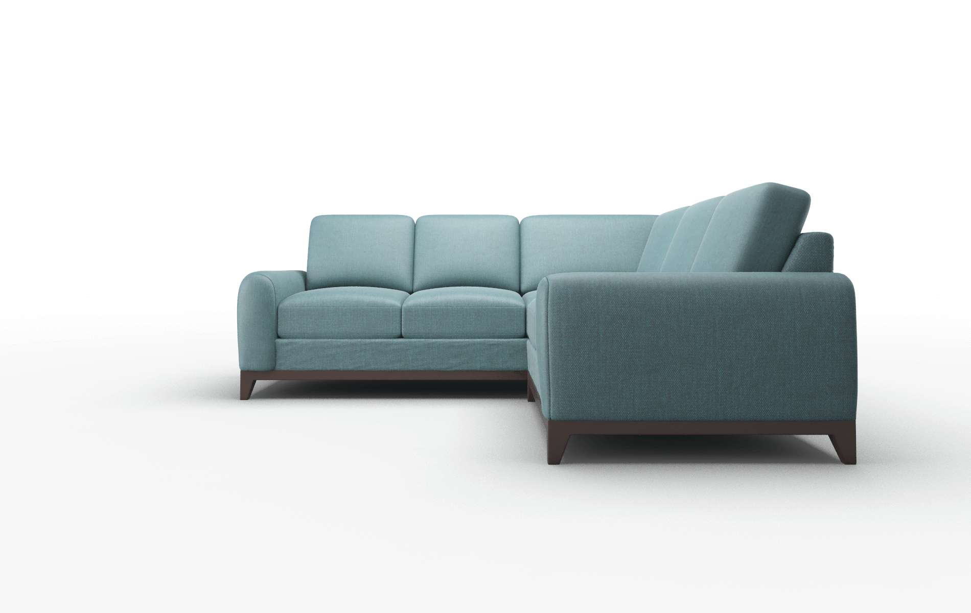 Mykonos Leslie Peacock Sectional espresso legs 5