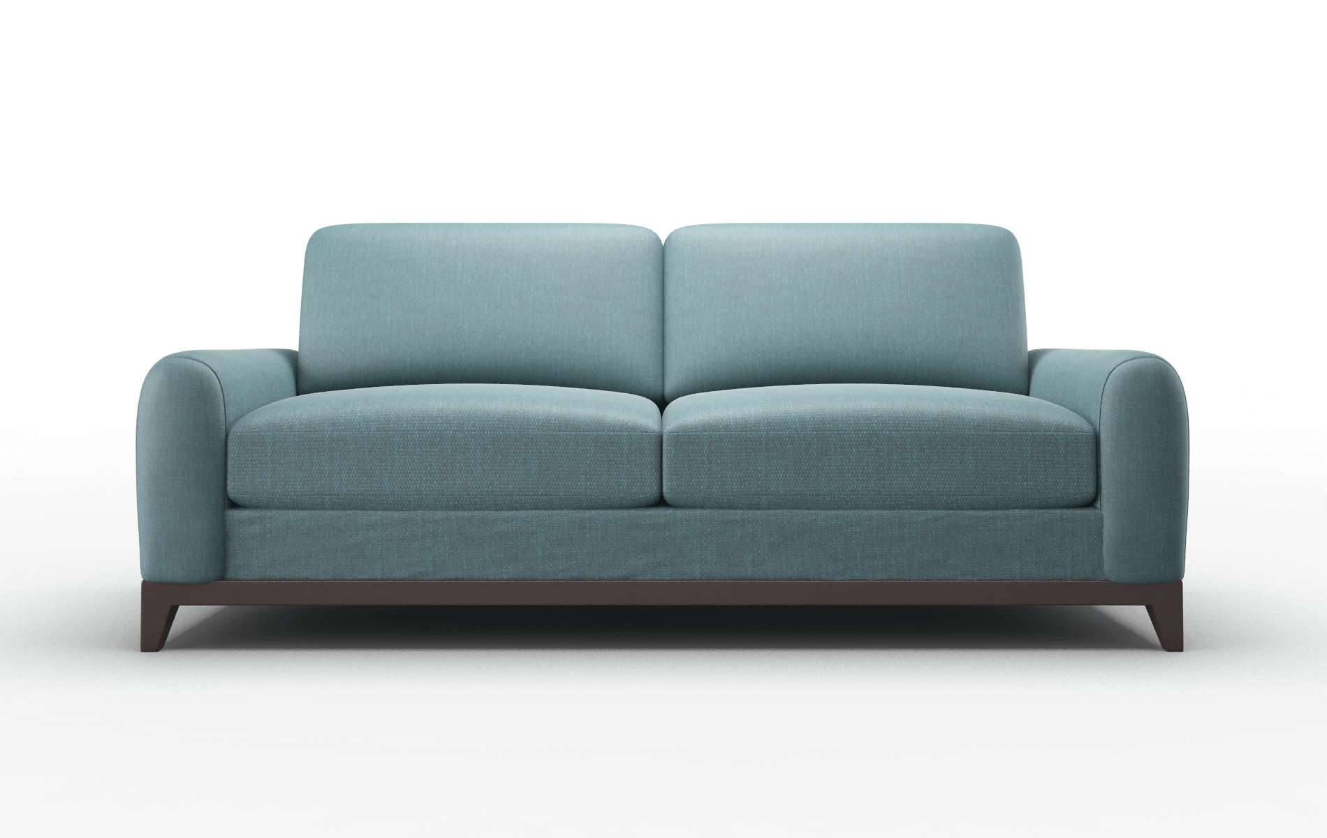 Mykonos Leslie Peacock Sofa espresso legs 1