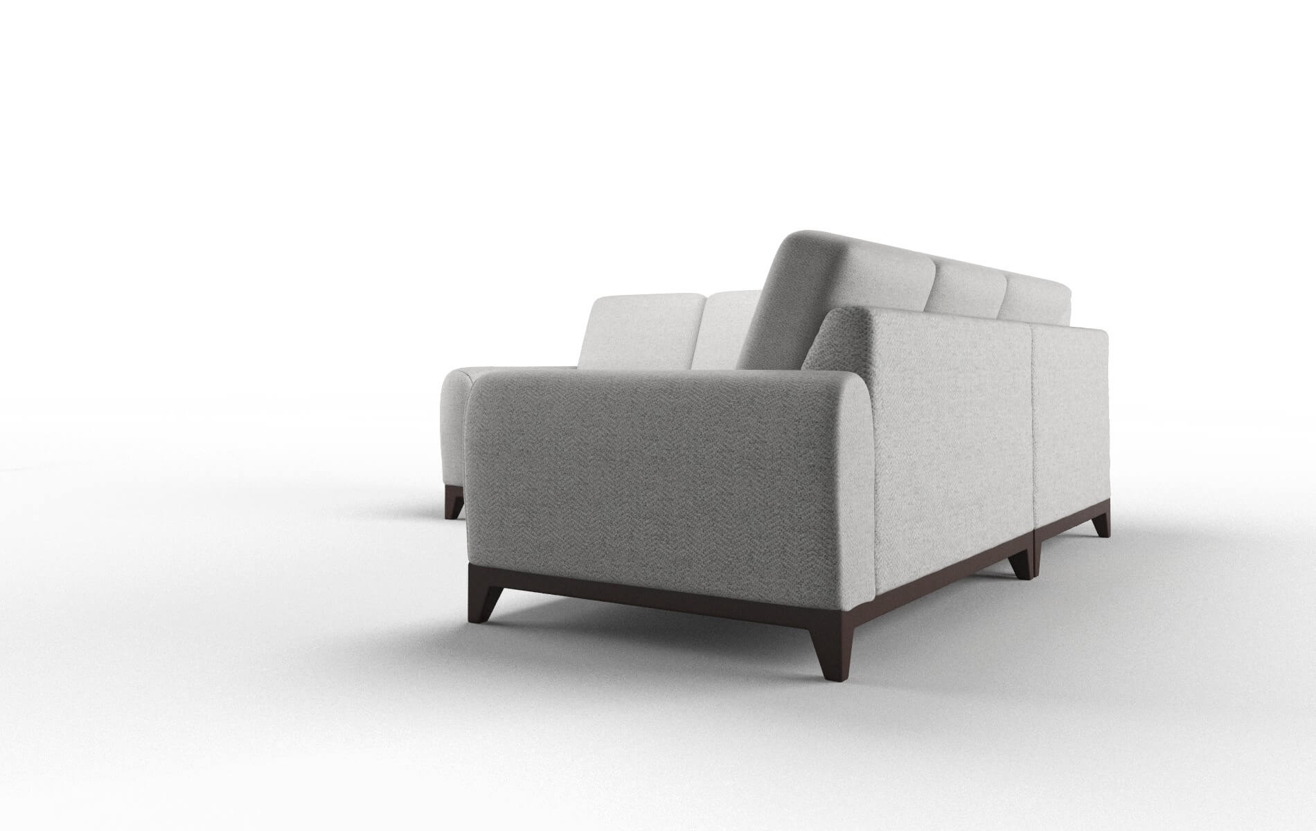 Mykonos Malibu Dove Sectional espresso legs 4