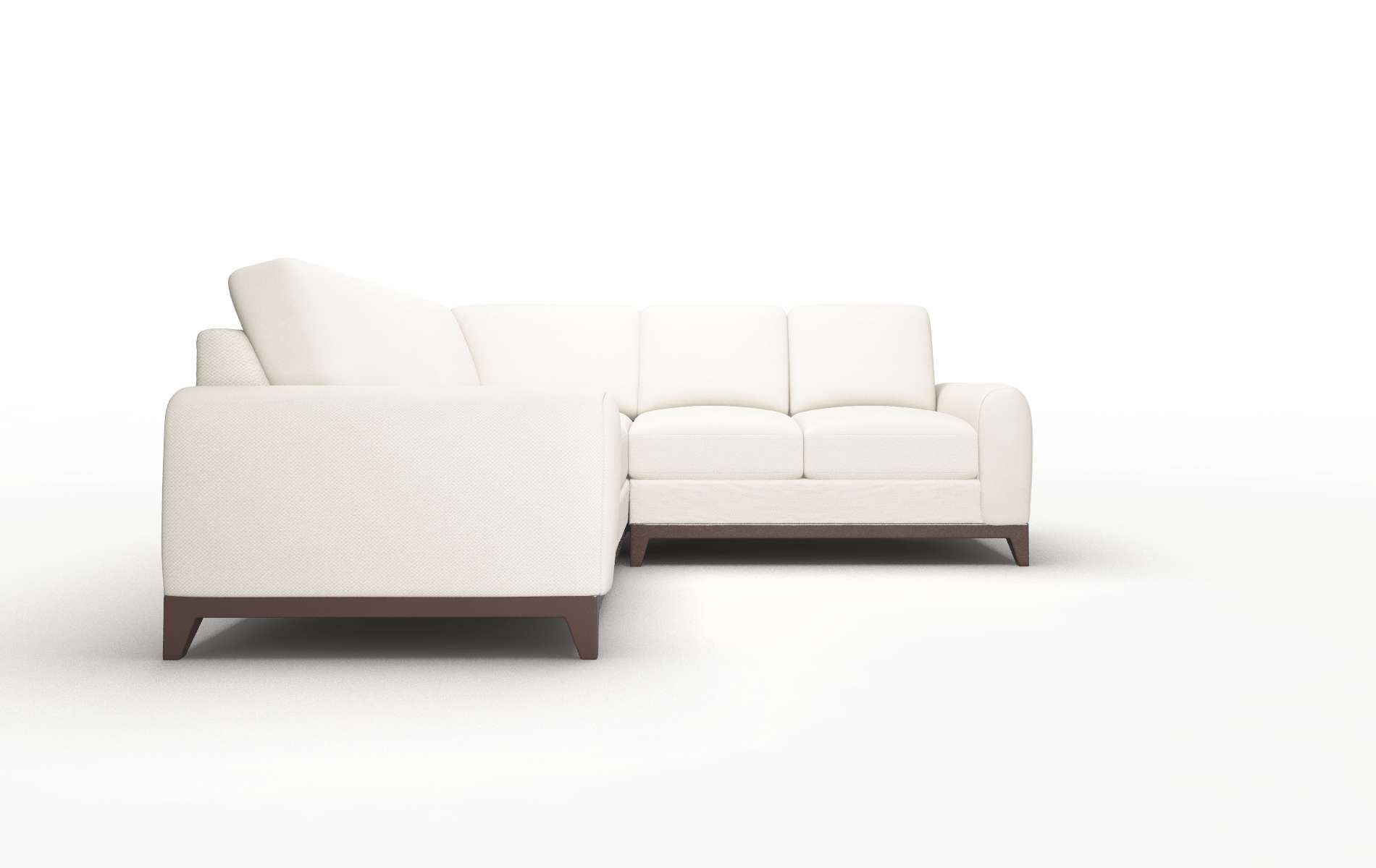 Mykonos Malibu Linen Sectional espresso legs 2