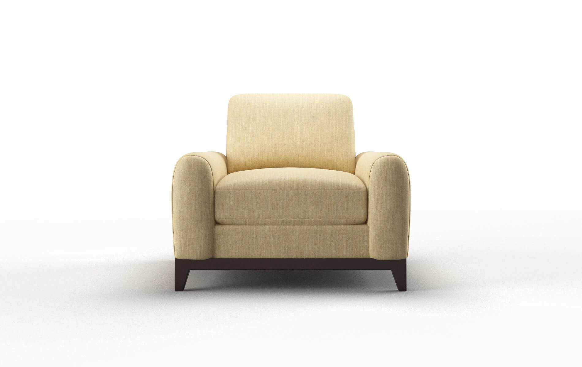 Mykonos Malibu maize Chair Espresso Legs  1