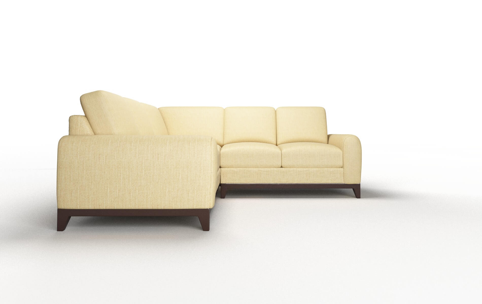 Mykonos Malibu Maize Sectional espresso legs 2