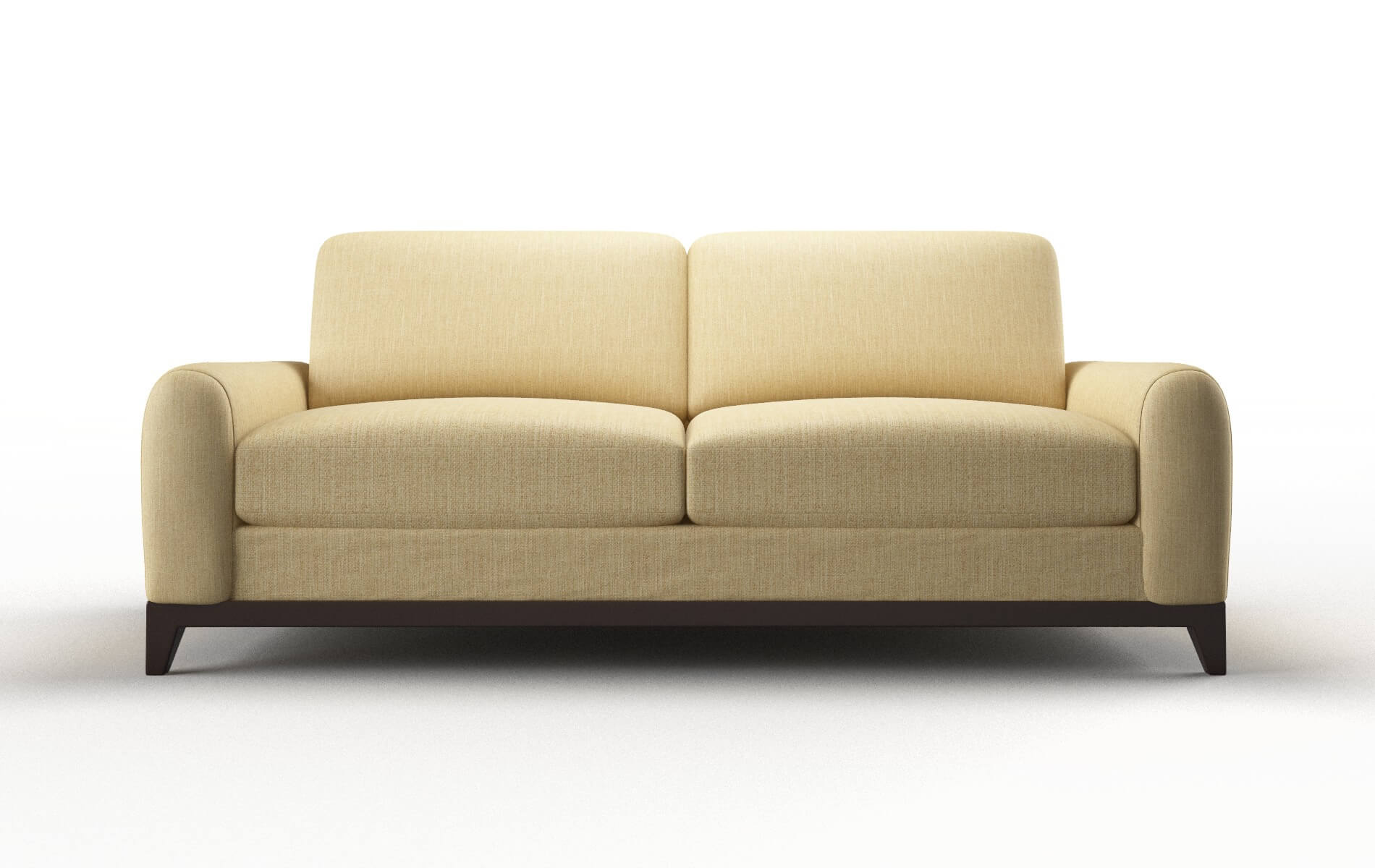 Mykonos Malibu Maize Sofa espresso legs 1