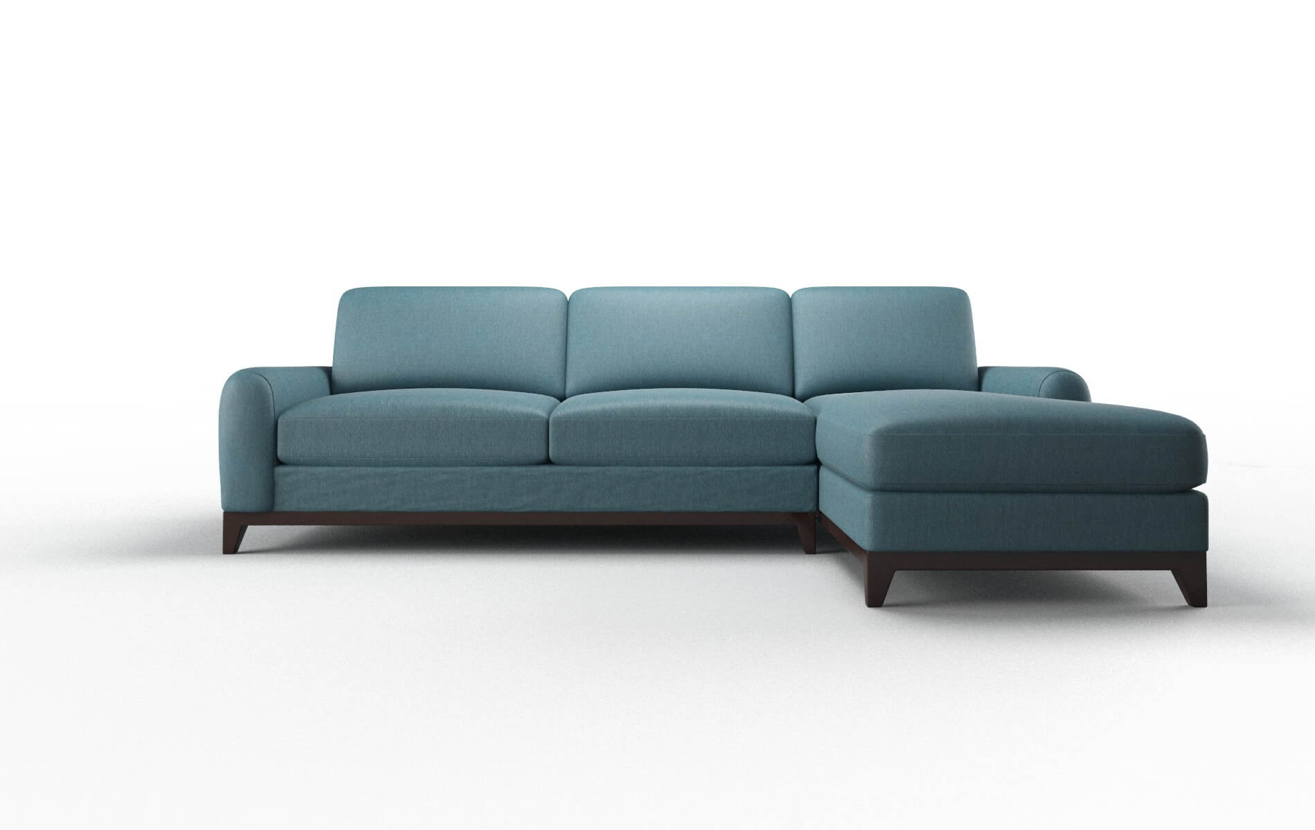 Mykonos Merit Peacock Panel espresso legs 1