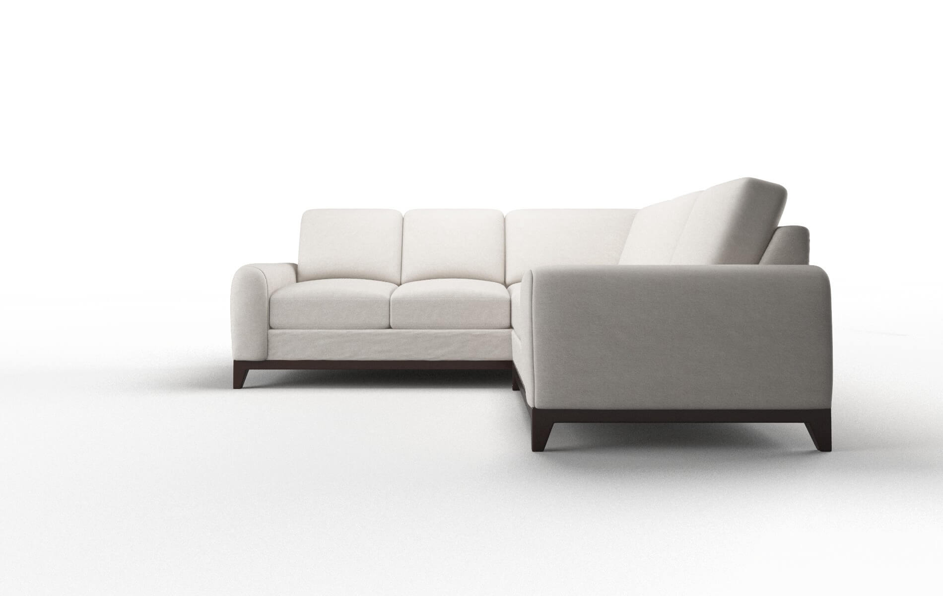 Mykonos Noble Grey Sectional espresso legs 5