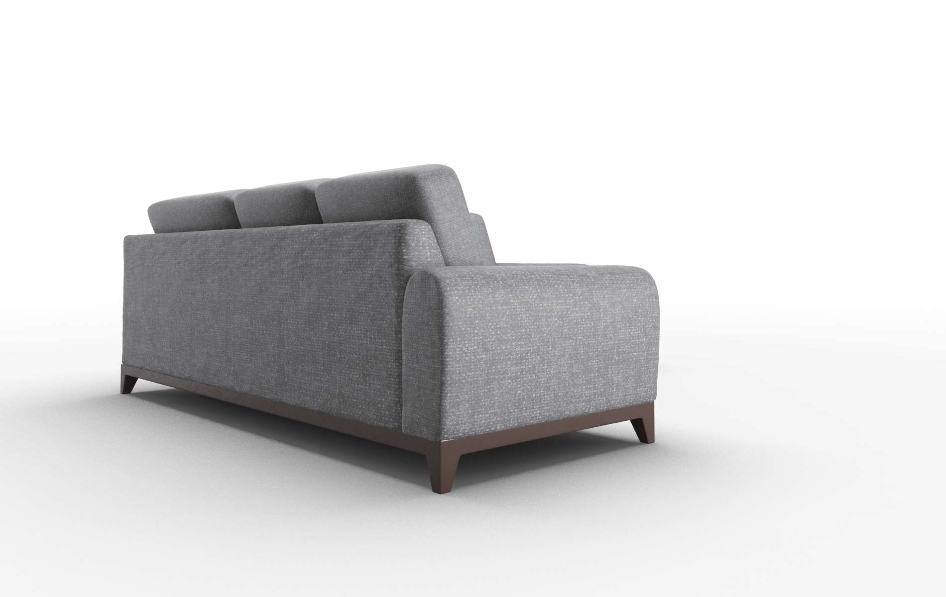 Mykonos Notion Graphite Sectional espresso legs 3