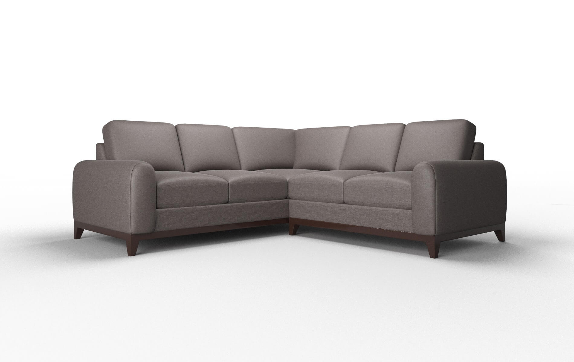 Mykonos Oscar chocolate Sectional Espresso Legs  1