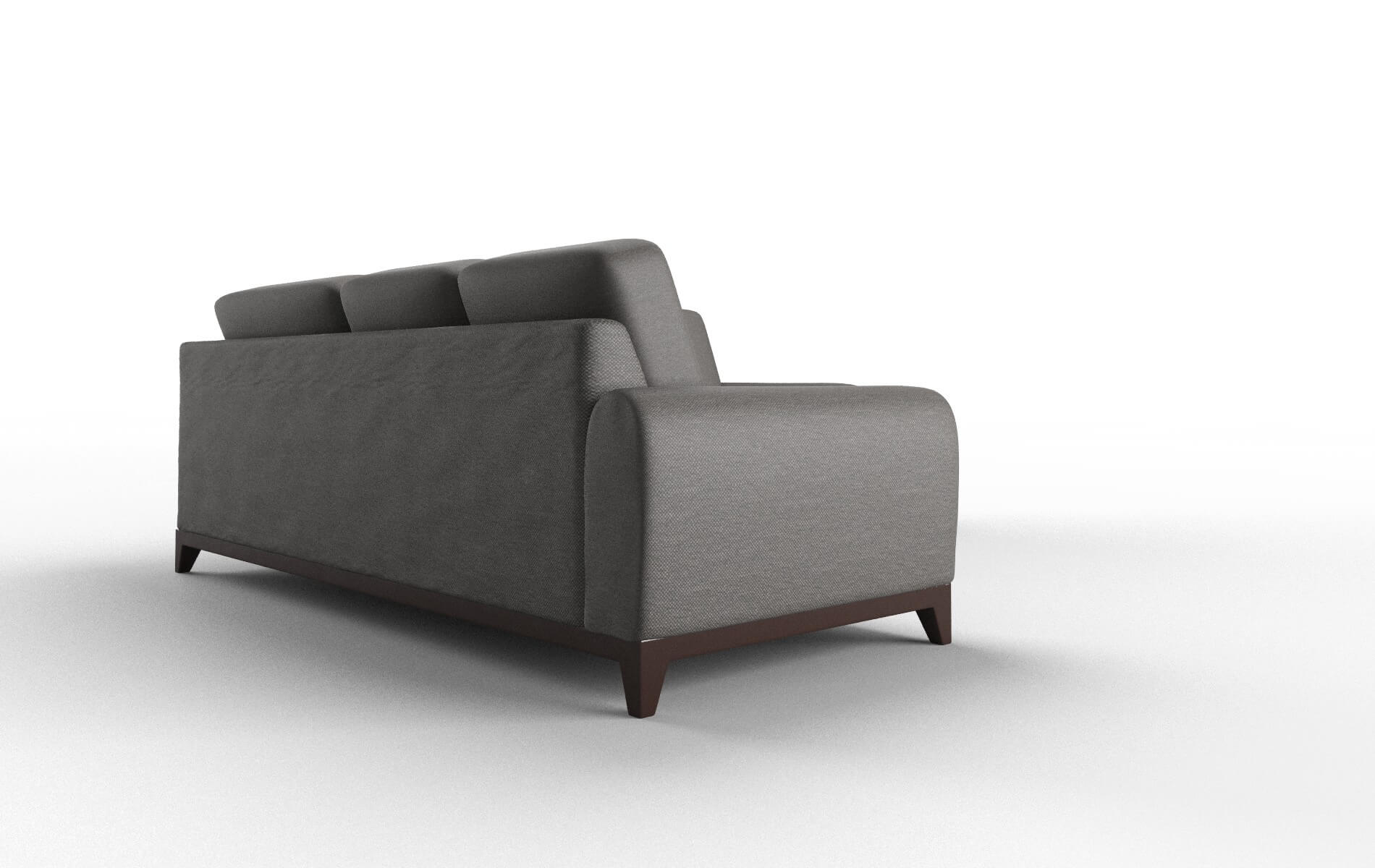 Mykonos Oscar Grey Sectional espresso legs 3