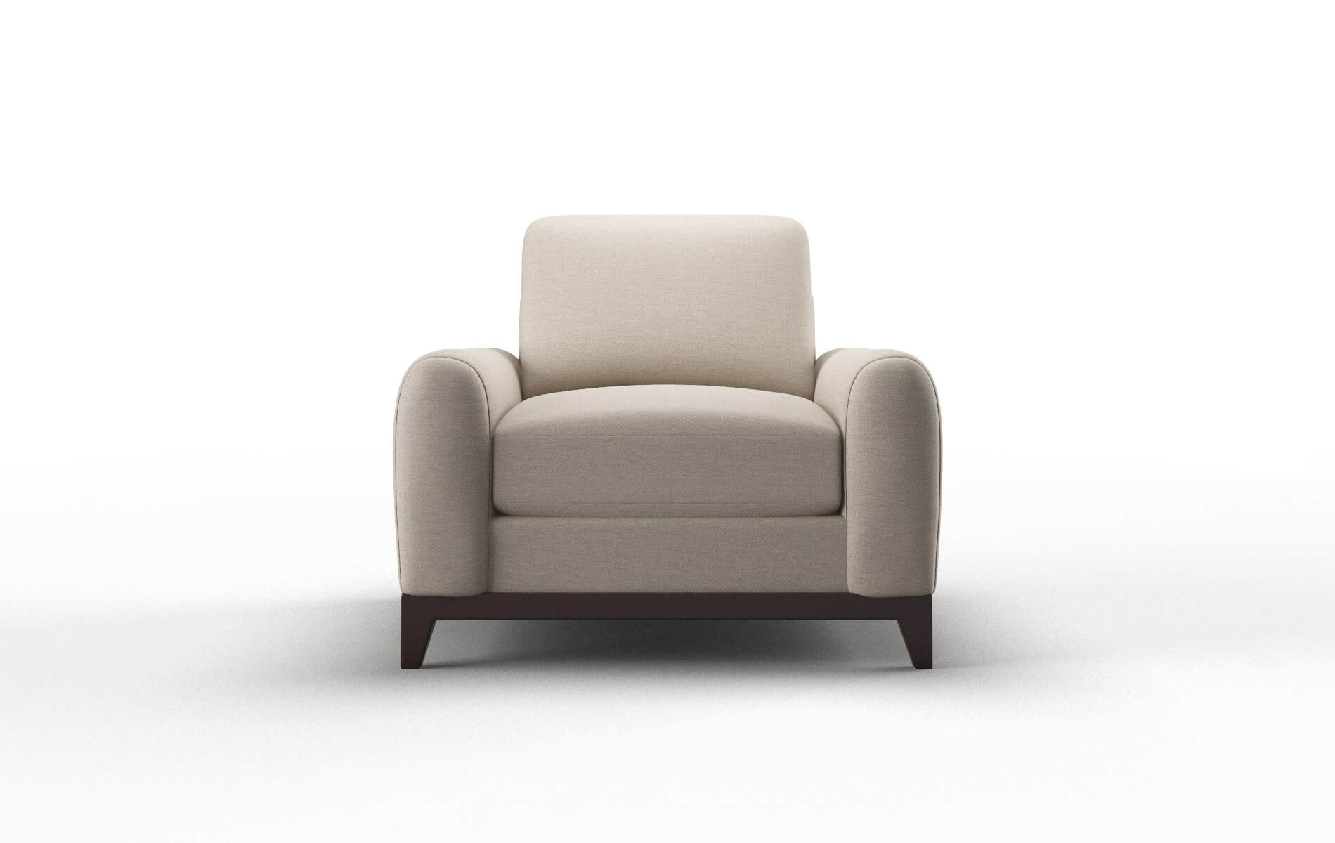 Mykonos Oscar linen Chair Espresso Legs  1