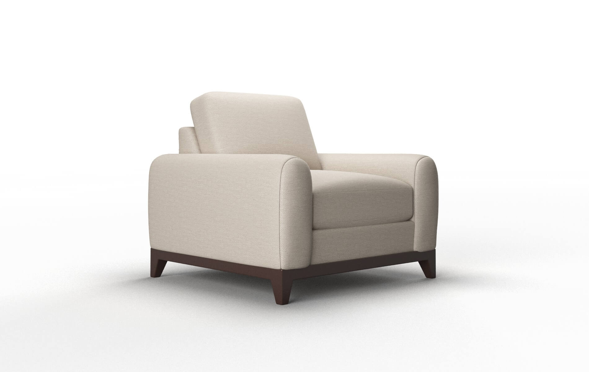 Mykonos Oscar Linen Chair espresso legs 2