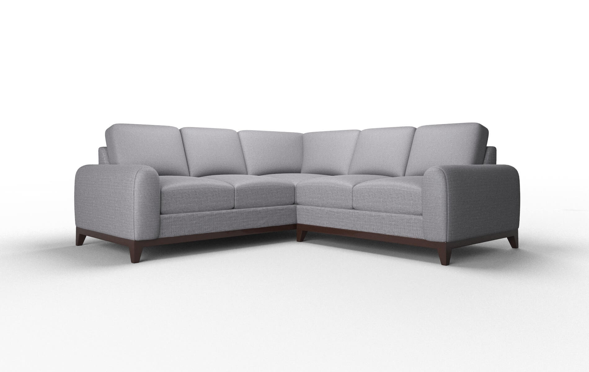 Mykonos Parker Ash Sectional espresso legs 1