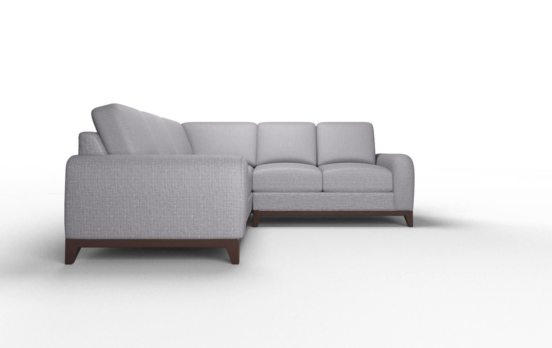 Mykonos Parker Ash Sectional espresso legs 2