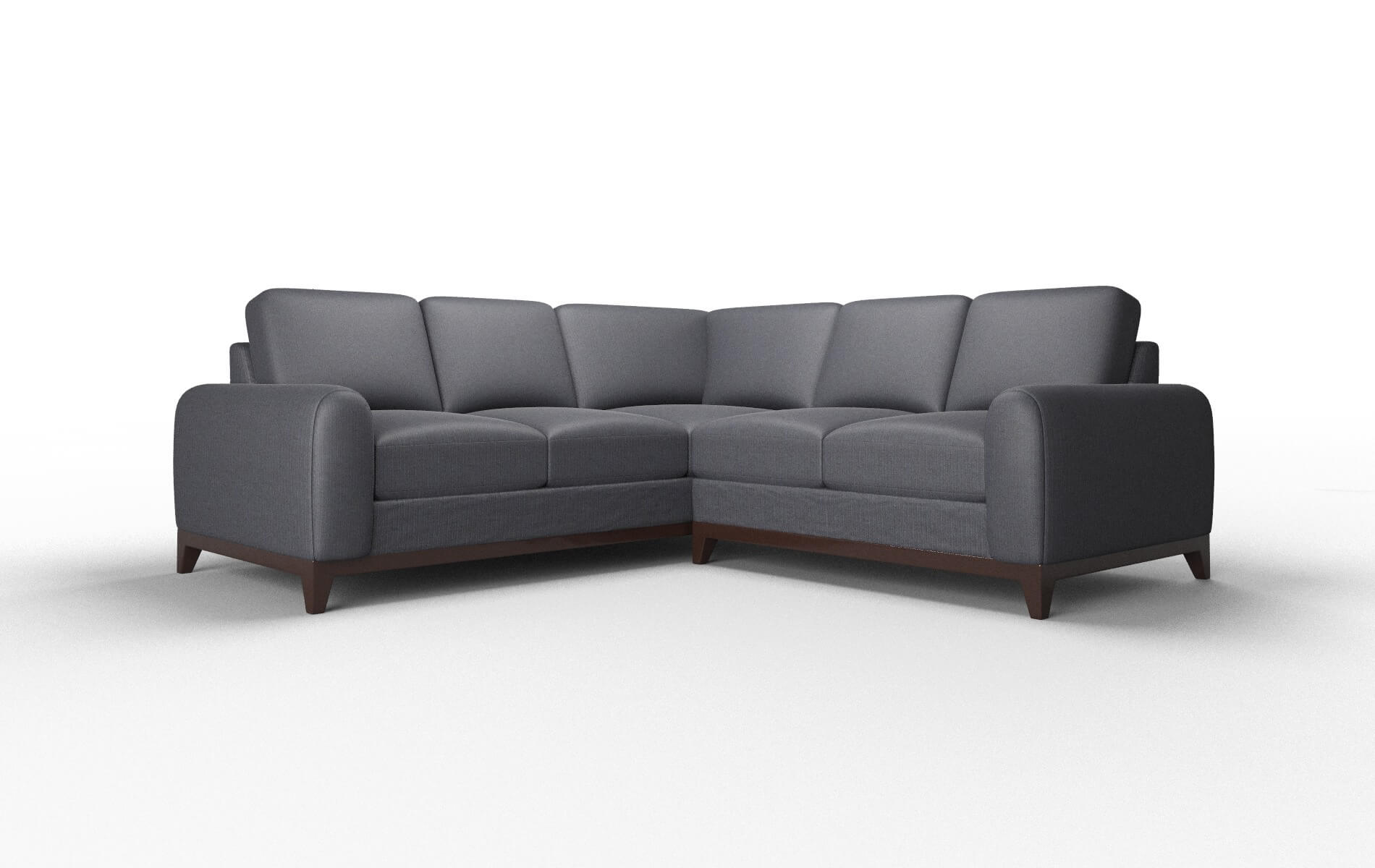 Mykonos Parker Midnight Sectional espresso legs 1