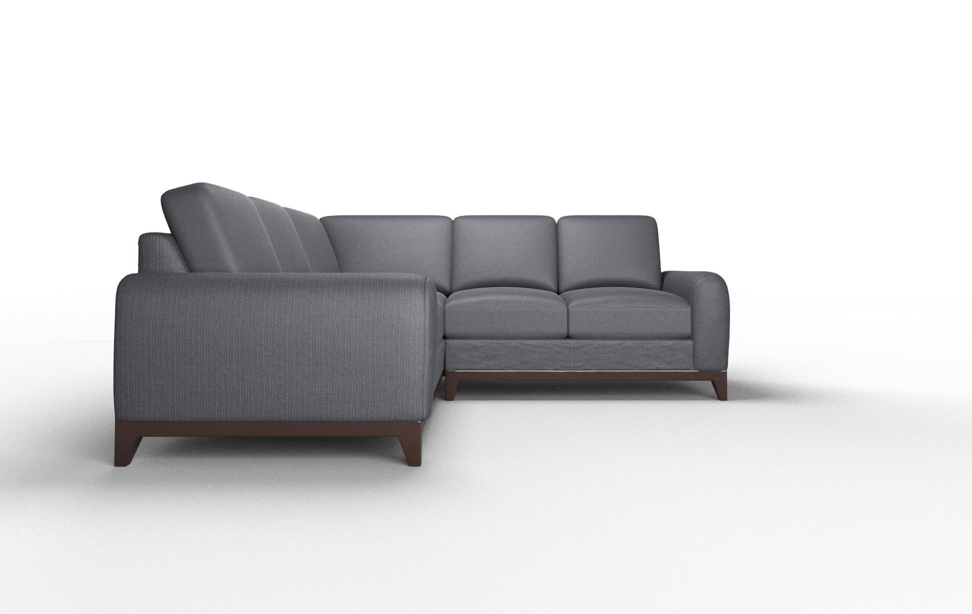 Mykonos Parker Midnight Sectional espresso legs 2