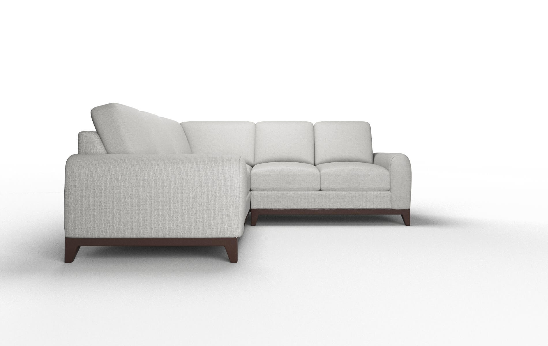 Mykonos Parker Silver Sectional espresso legs 2