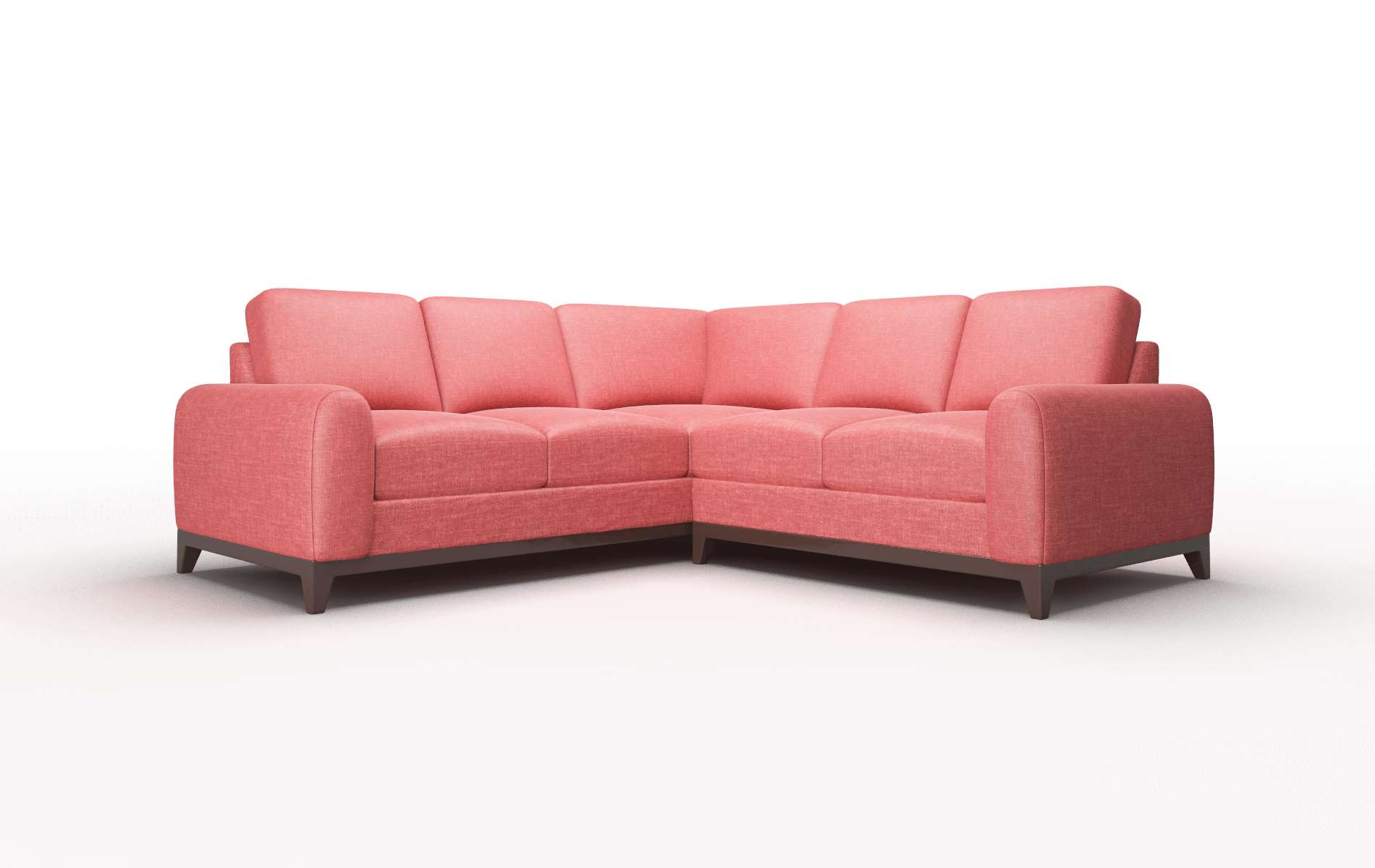 Mykonos Portland Berry Sectional espresso legs 1