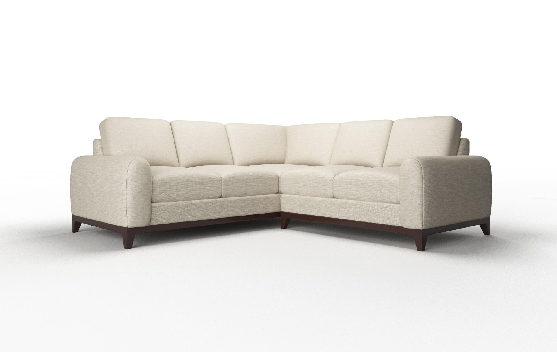 Mykonos Rocket Dove Sectional espresso legs 1