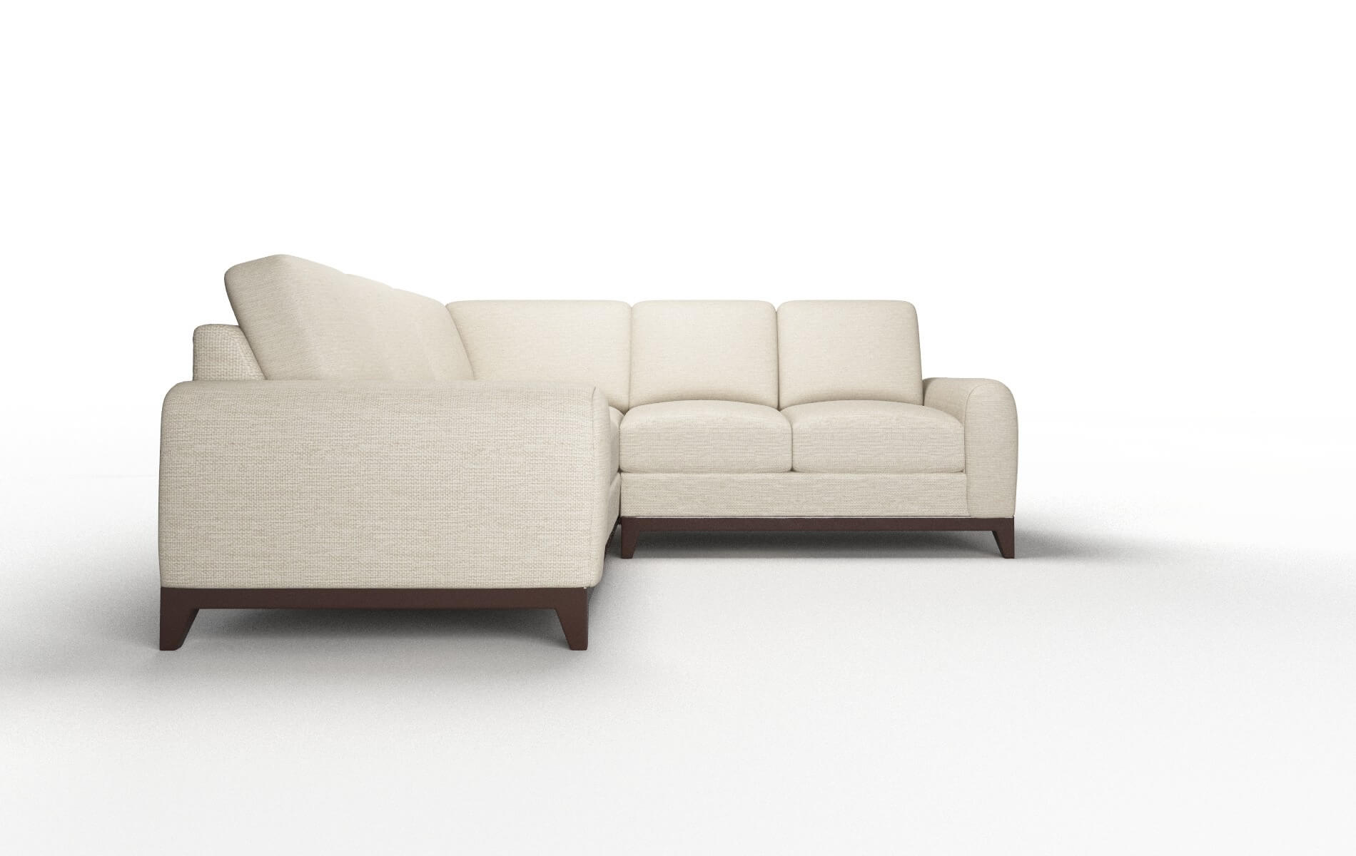 Mykonos Rocket Dove Sectional espresso legs 2