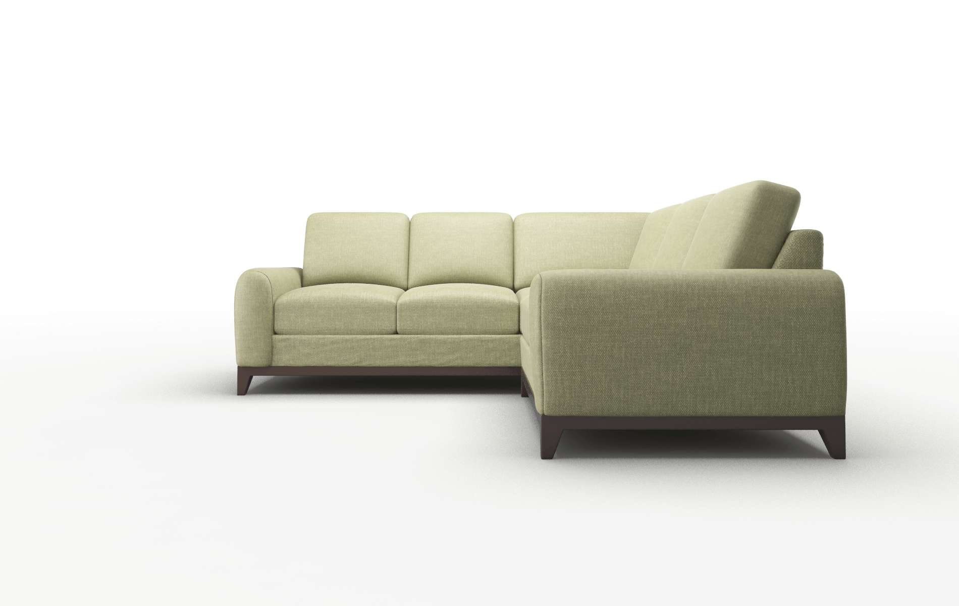 Mykonos Rocket Evergreen Sectional espresso legs 5