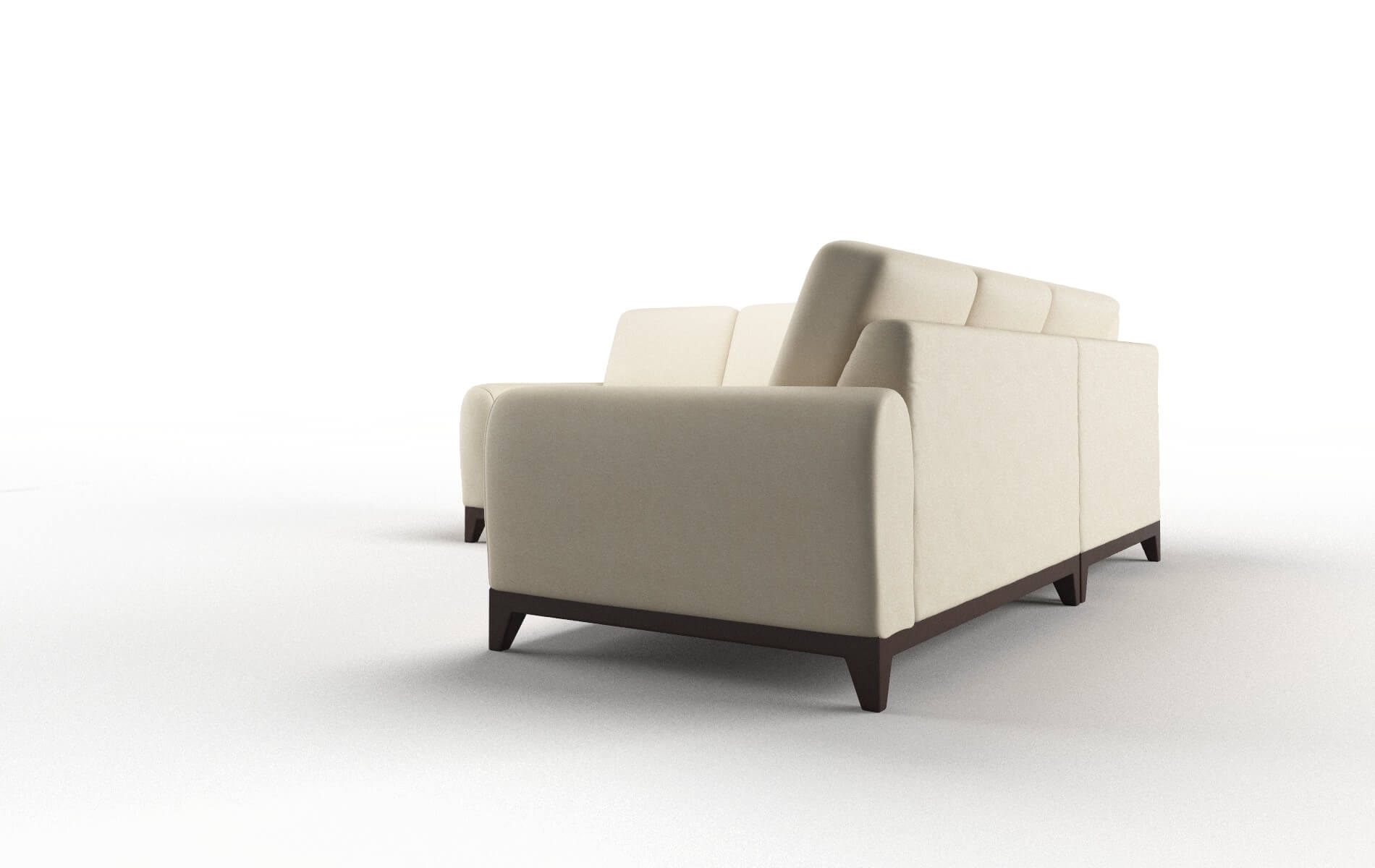 Mykonos Rocket Sand Sectional espresso legs 4