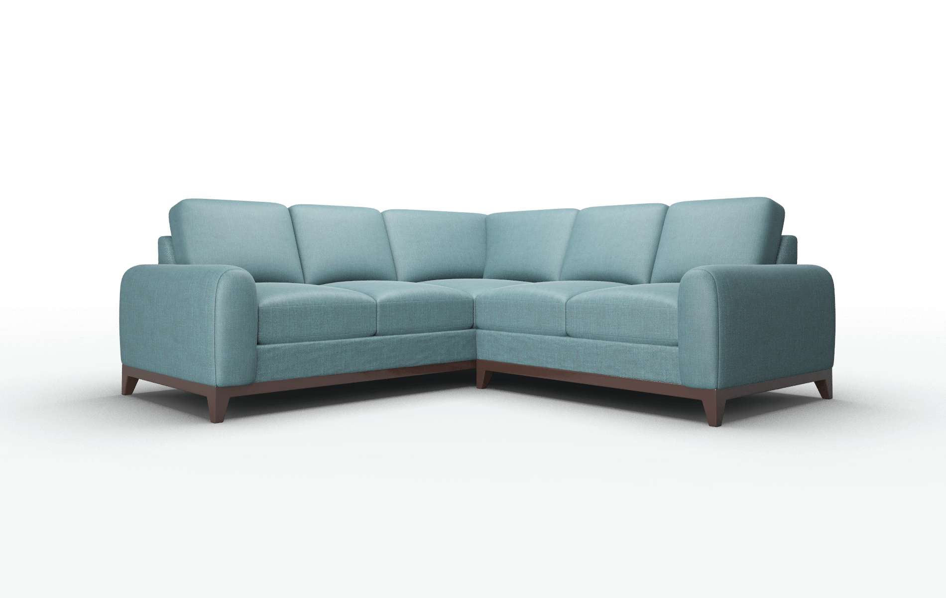 Mykonos Simplex blue_moon Sectional Espresso Legs  1