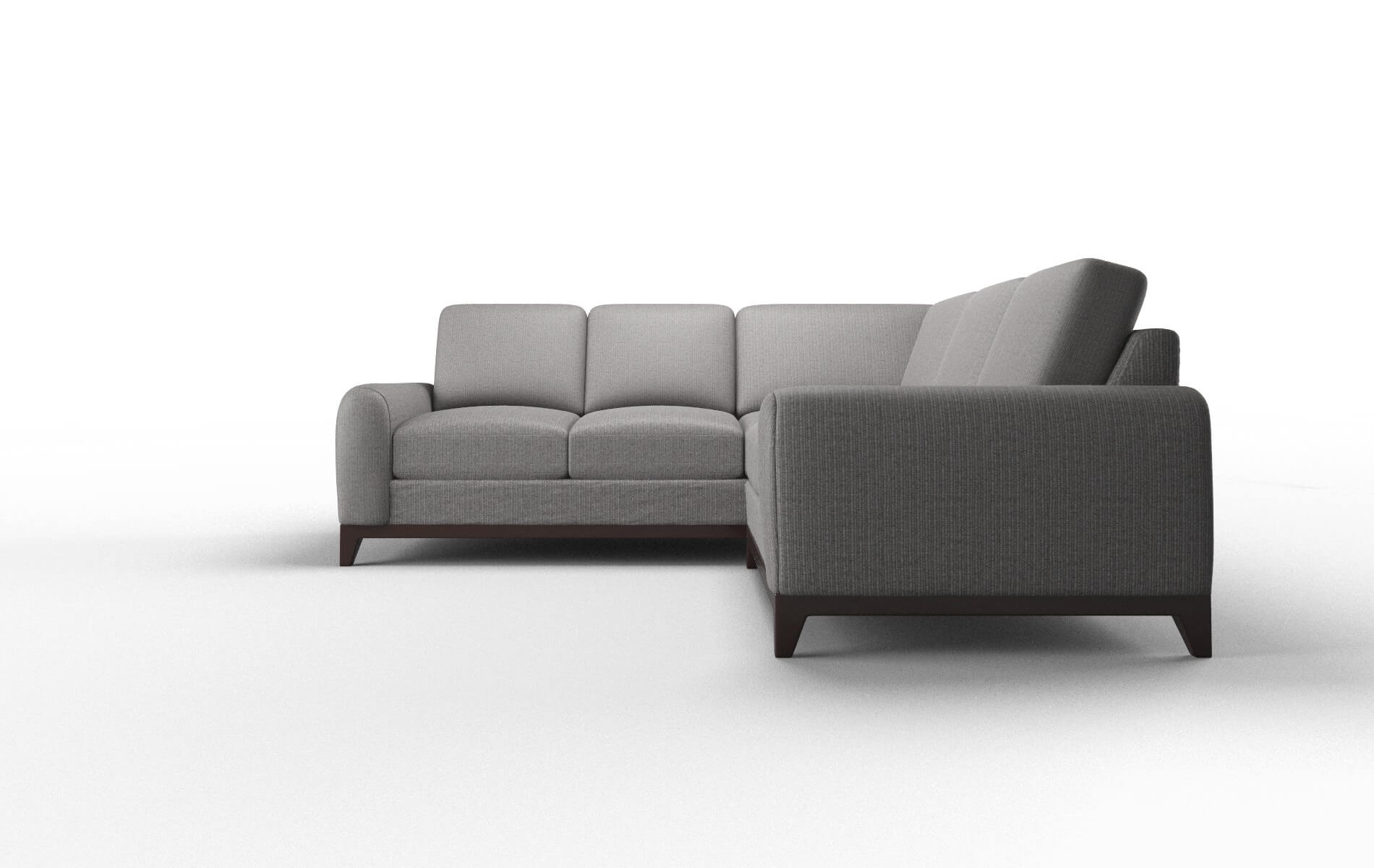Mykonos Terrain Oatmeal Sectional espresso legs 5