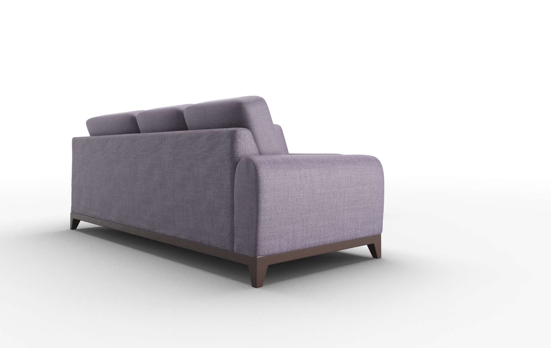 Mykonos Tess Blackberry Sectional espresso legs 3