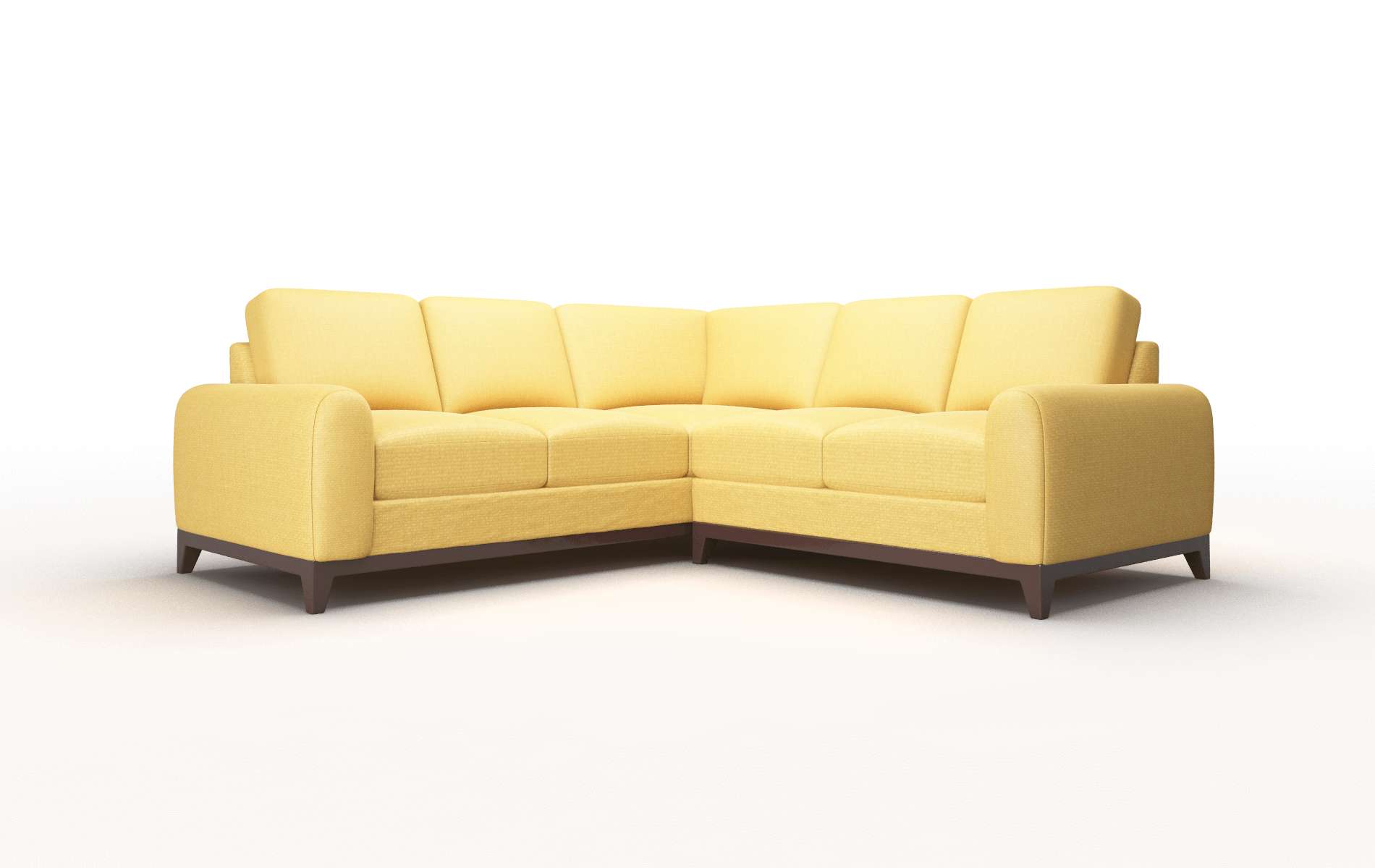 Mykonos Tess turmeric Sectional Espresso Legs  1