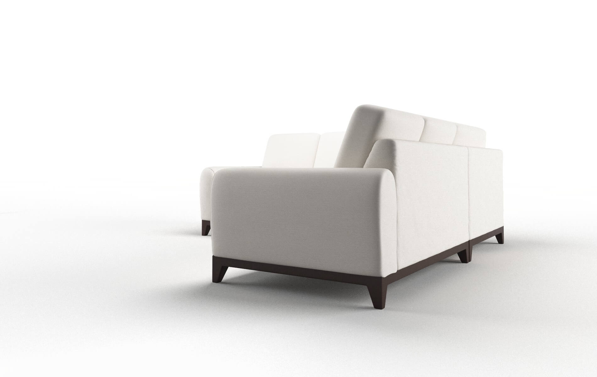 Mykonos Venice Eggshell Sectional espresso legs 4