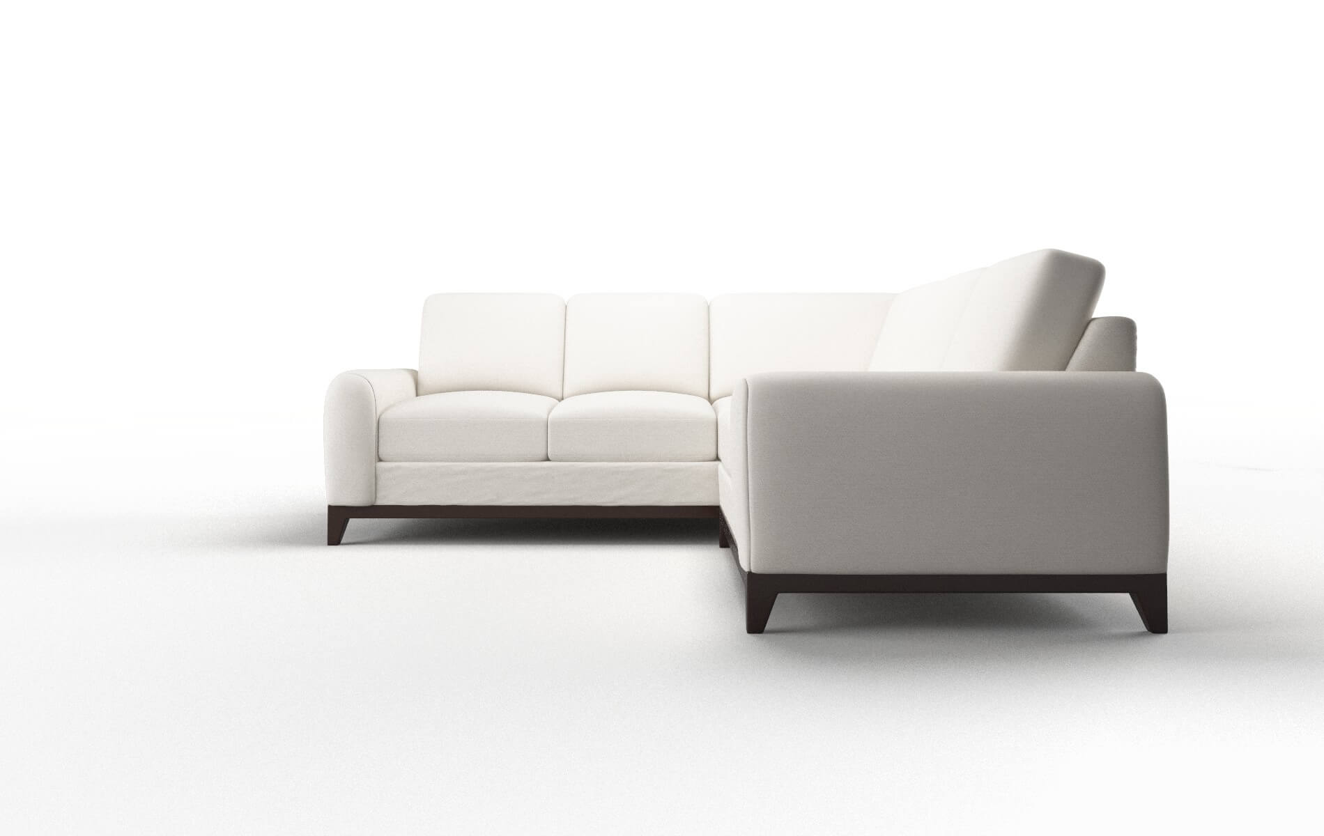 Mykonos Venice Eggshell Sectional espresso legs 5