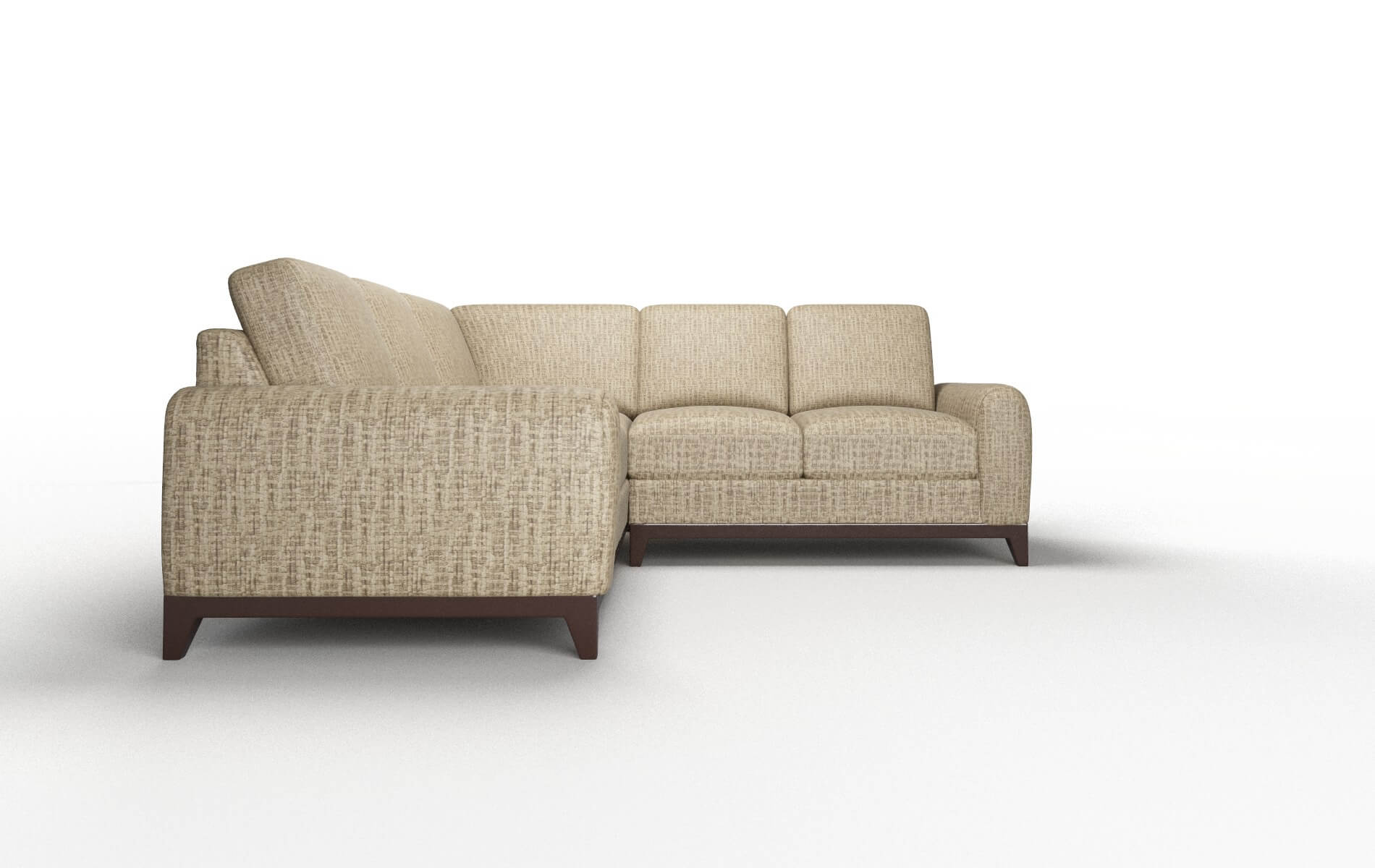 Mykonos Venus Mocha Sectional espresso legs 2