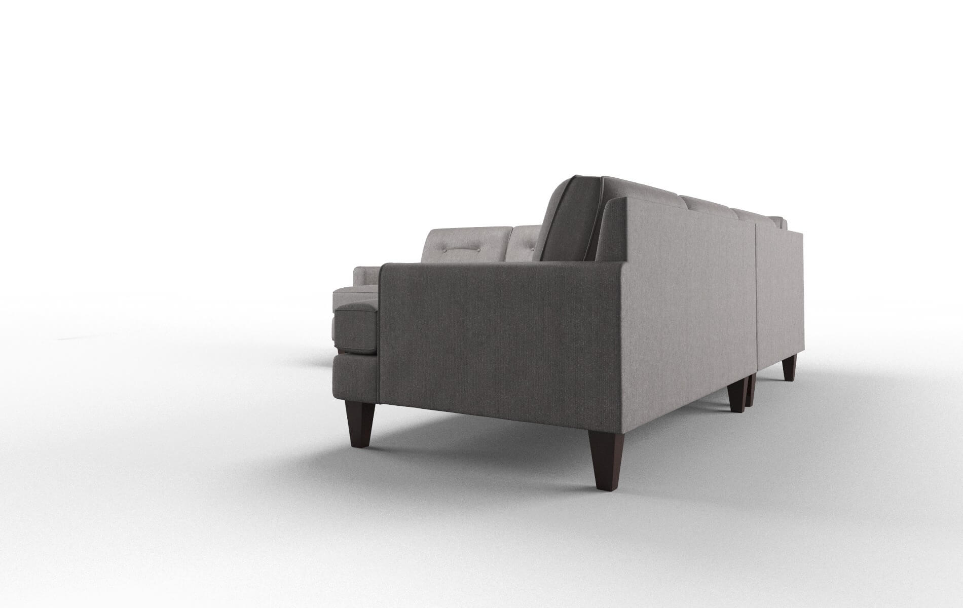 Naples Atlas_plz Silver Sectional espresso legs 4