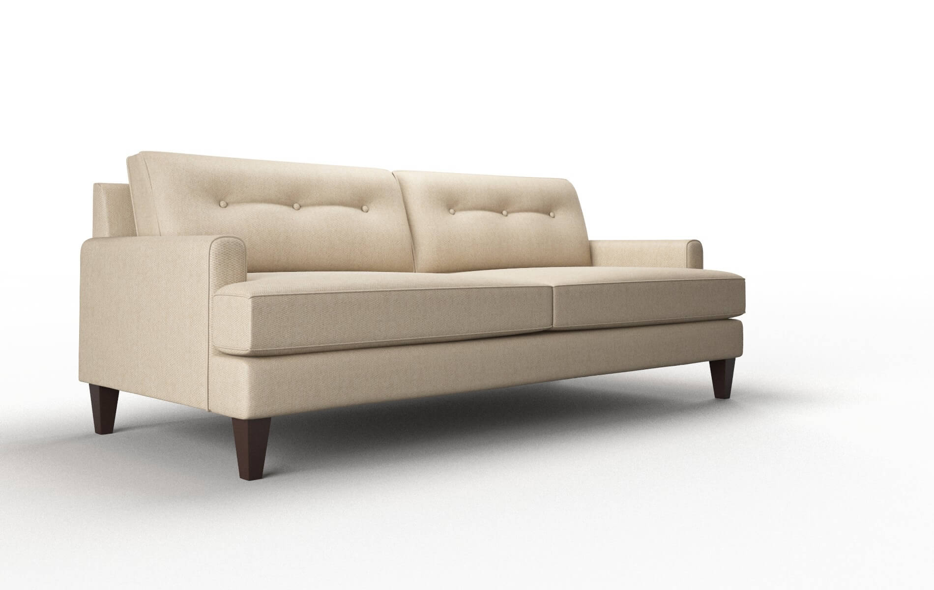 Naples Avenger Burlap Sofa espresso legs 2