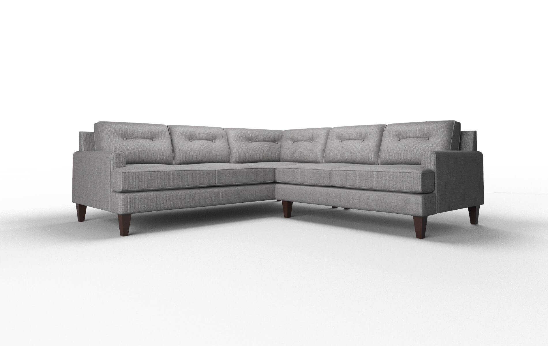 Naples Avenger Zinc Sectional espresso legs 1