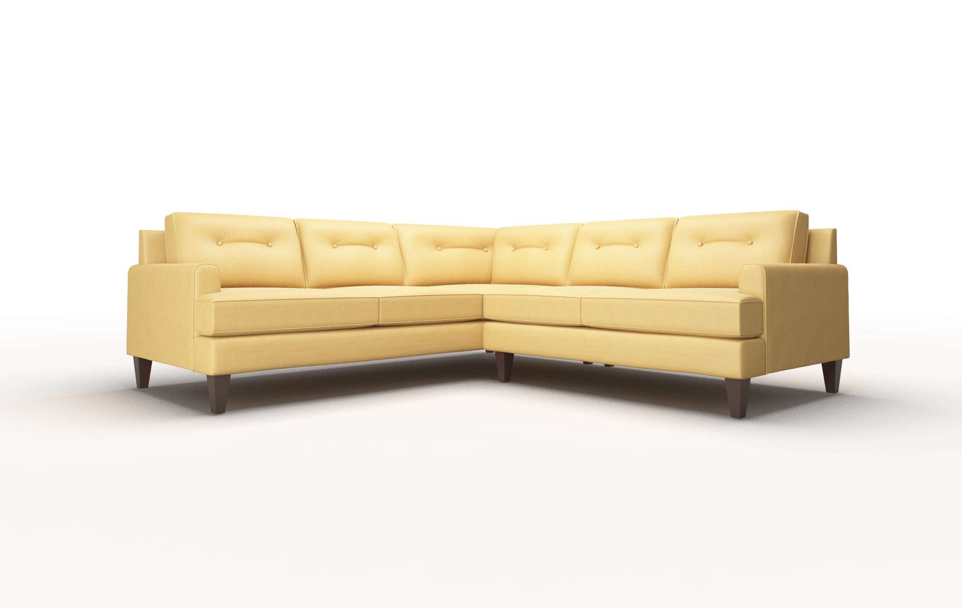 Naples Bella amber Sectional Espresso Legs  1