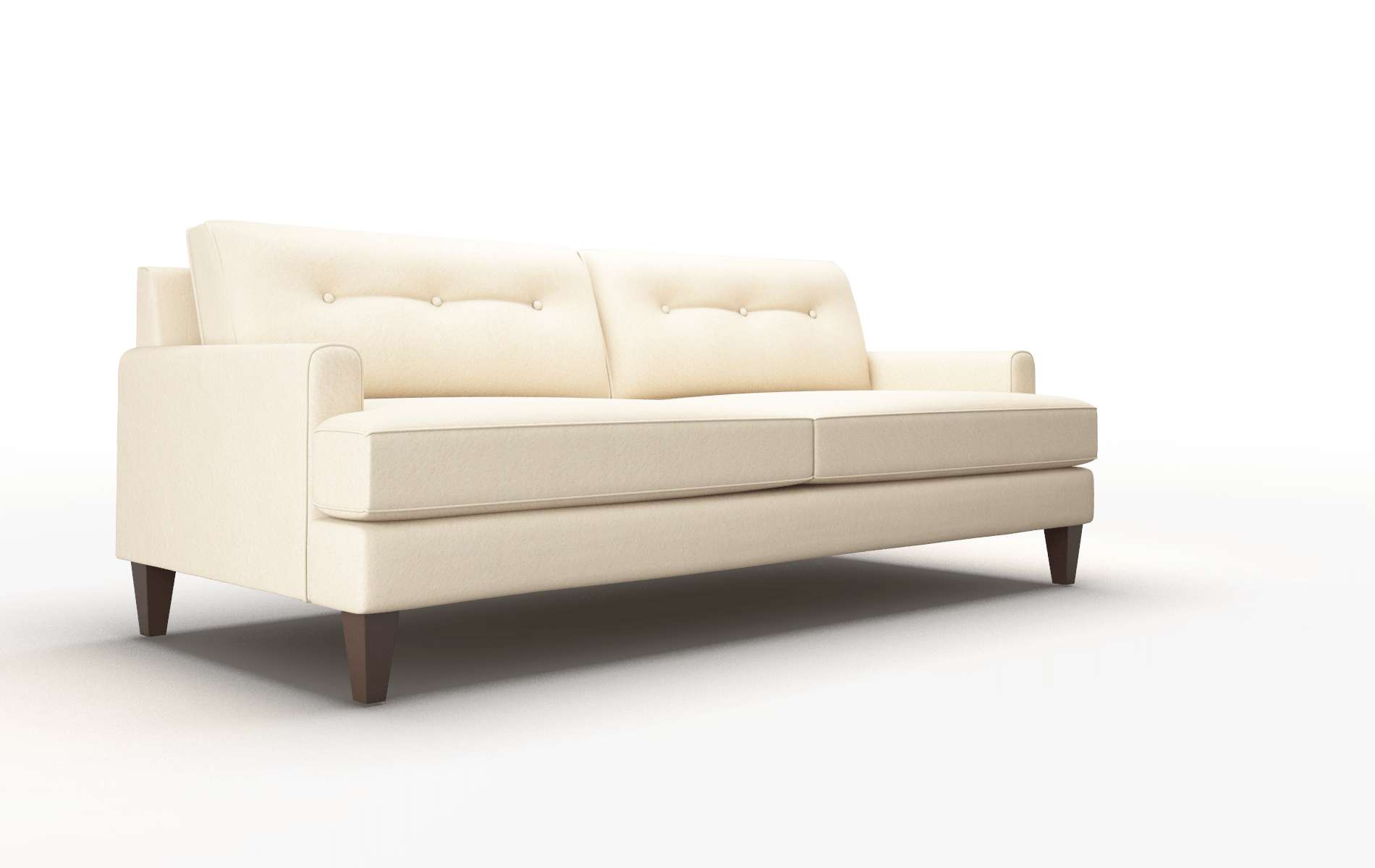 Naples Bella Buckwheat Sofa espresso legs 2