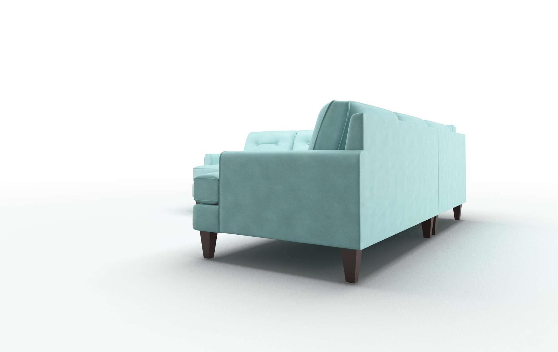 Naples Bella Caribbean Sectional espresso legs 4