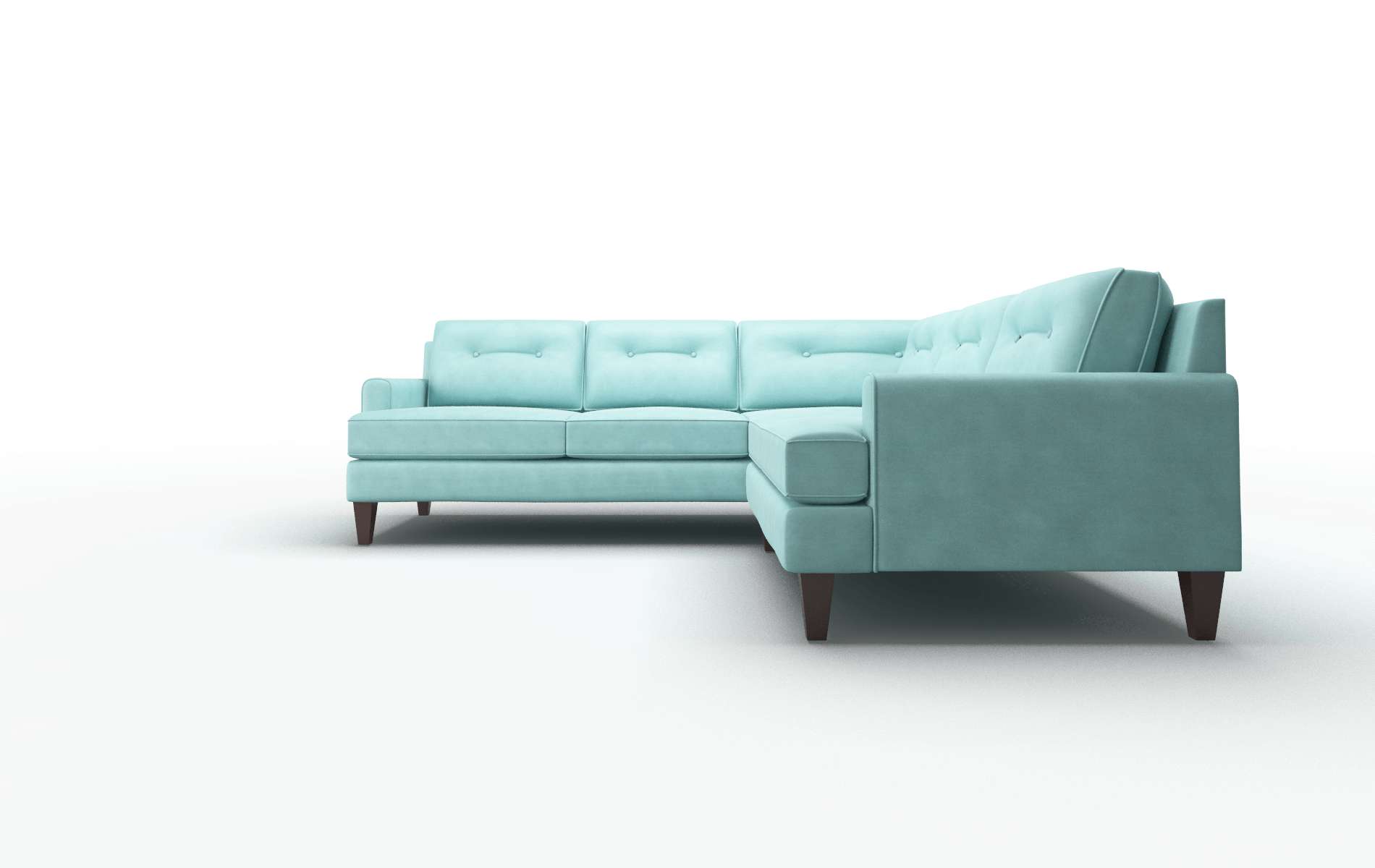 Naples Bella Caribbean Sectional espresso legs 5