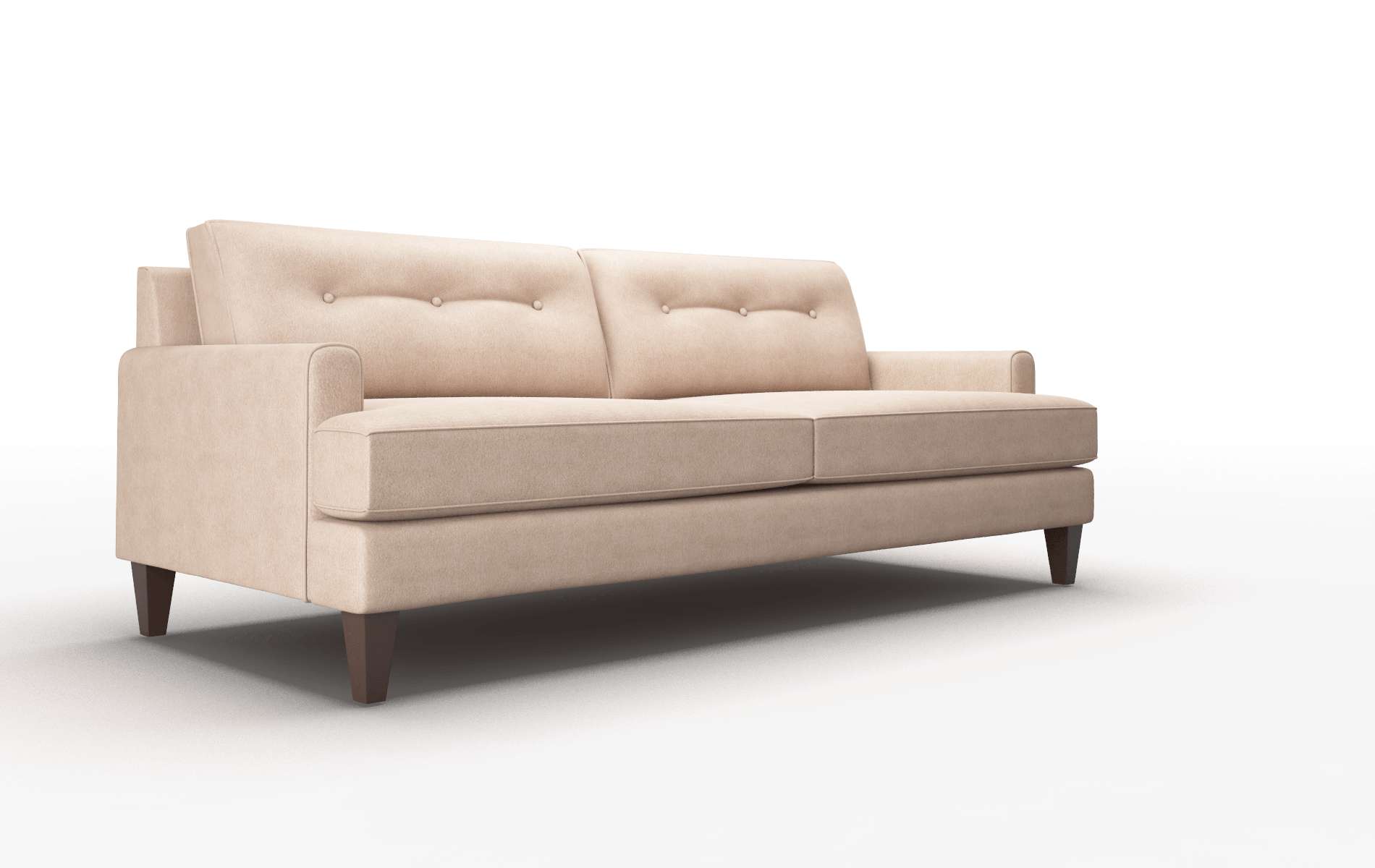 Naples Bella Cocoa Sofa espresso legs 2