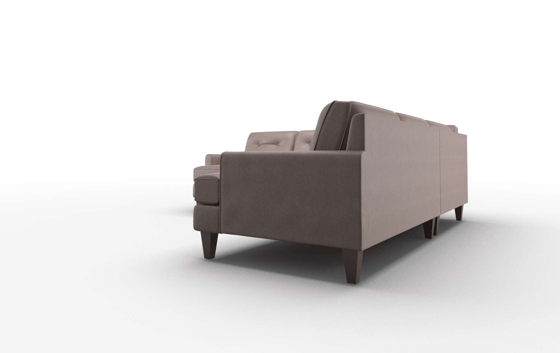 Naples Bella Espresso Sectional espresso legs 4