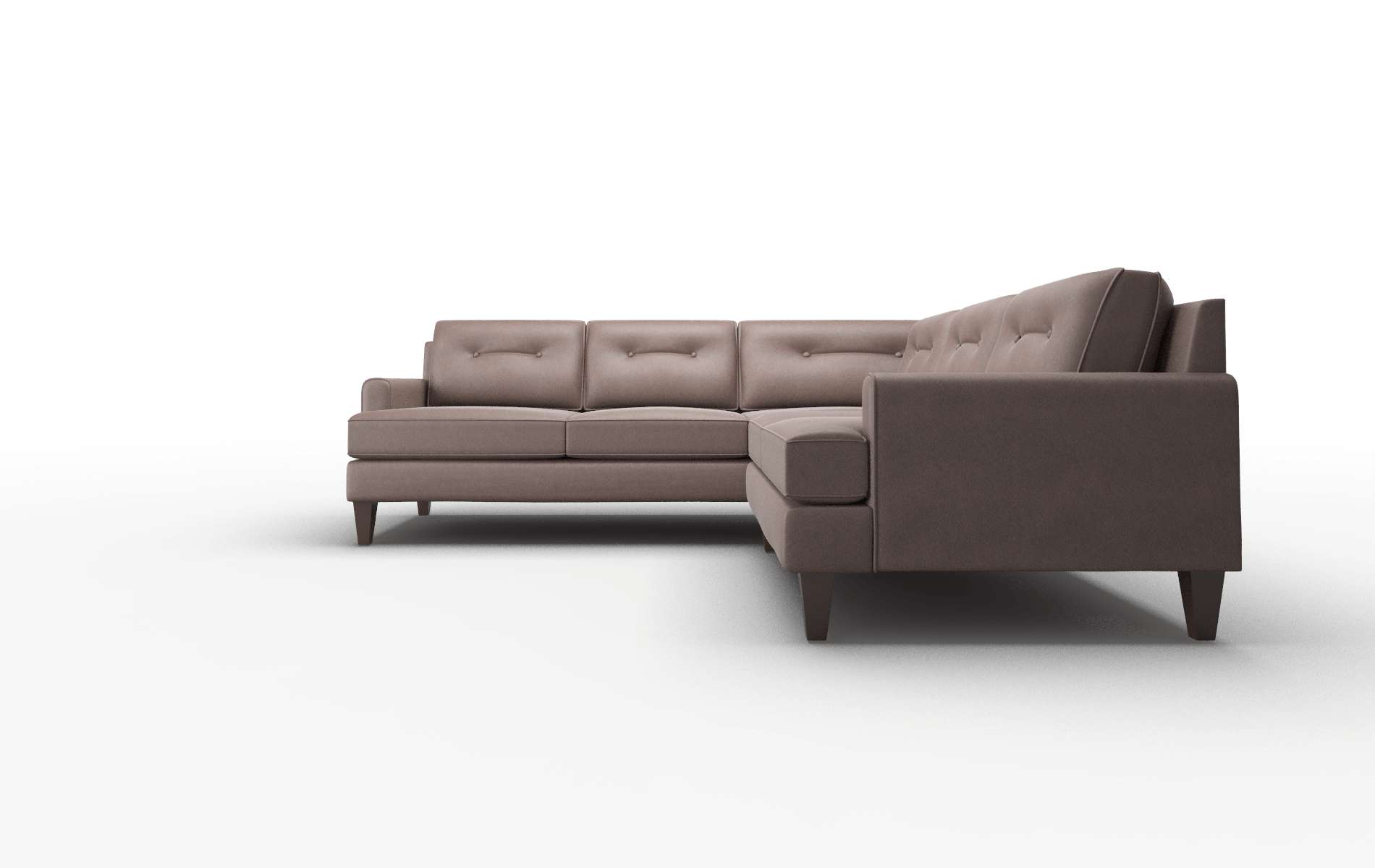 Naples Bella Espresso Sectional espresso legs 5