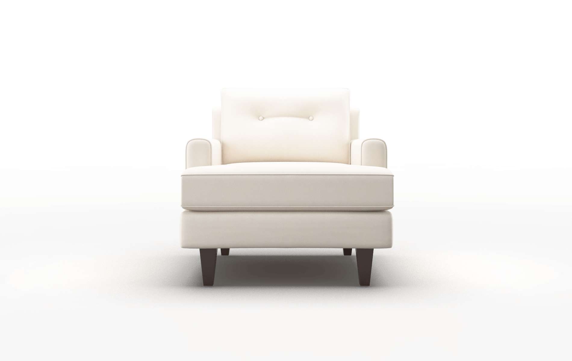 Naples Blanche milky Chair Espresso Legs  1