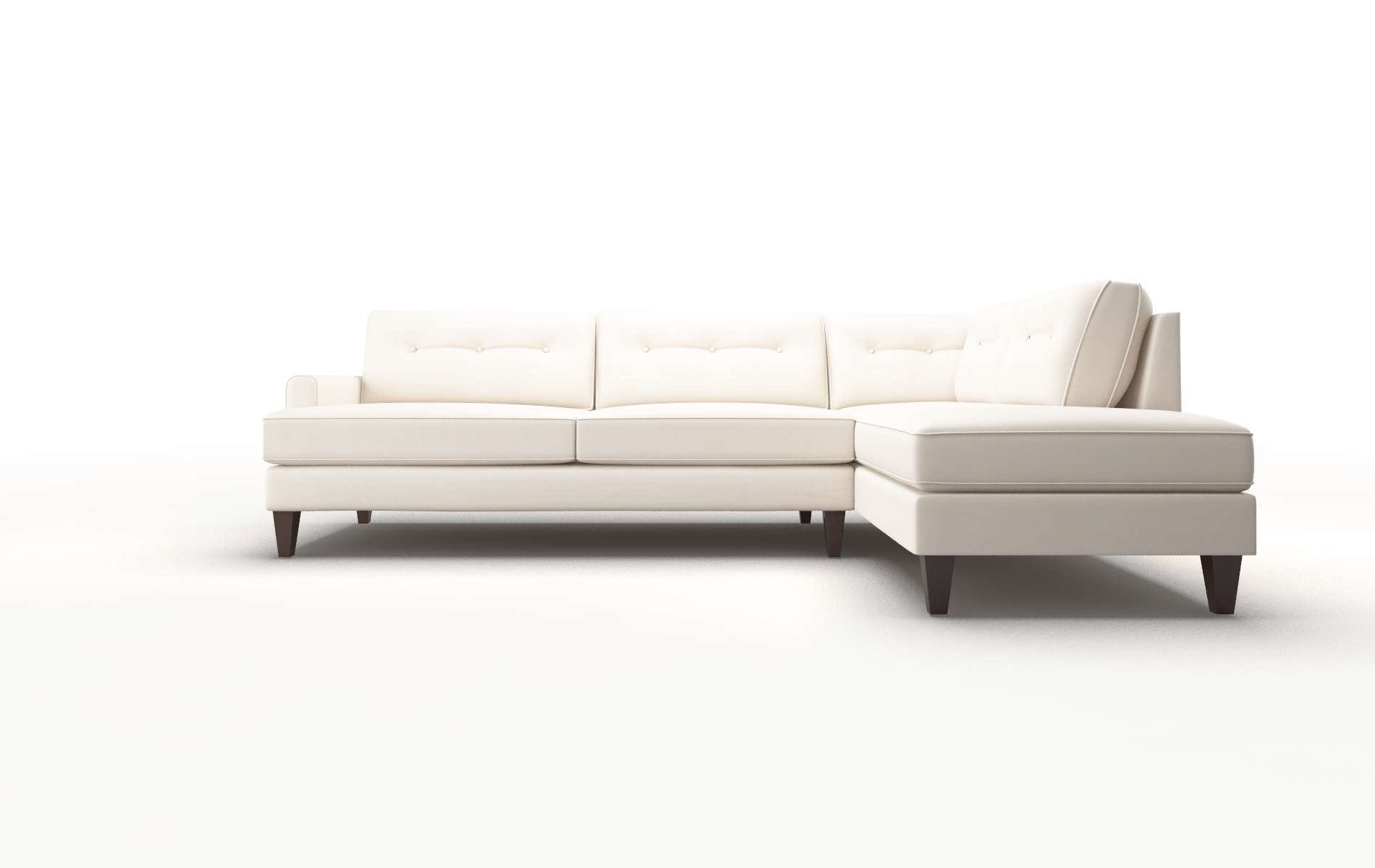 Naples Blanche Milky Panel espresso legs 1